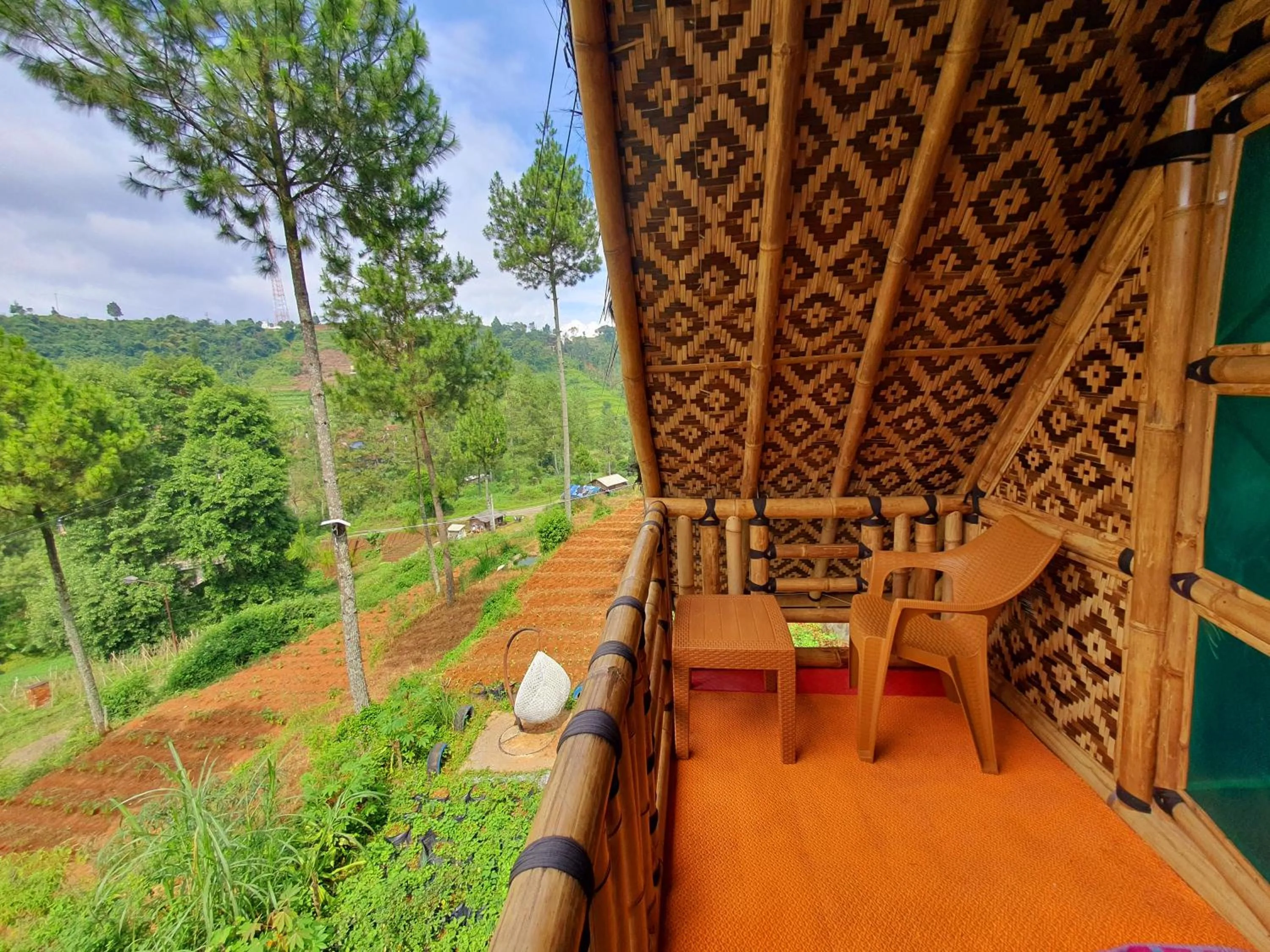 Balcony/Terrace in Ciwidey Jungle Camp & Villa