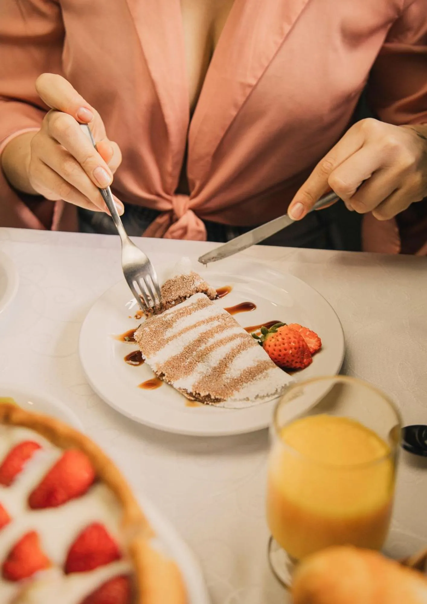 Food and drinks in Pousada O Cantinho da Raposa