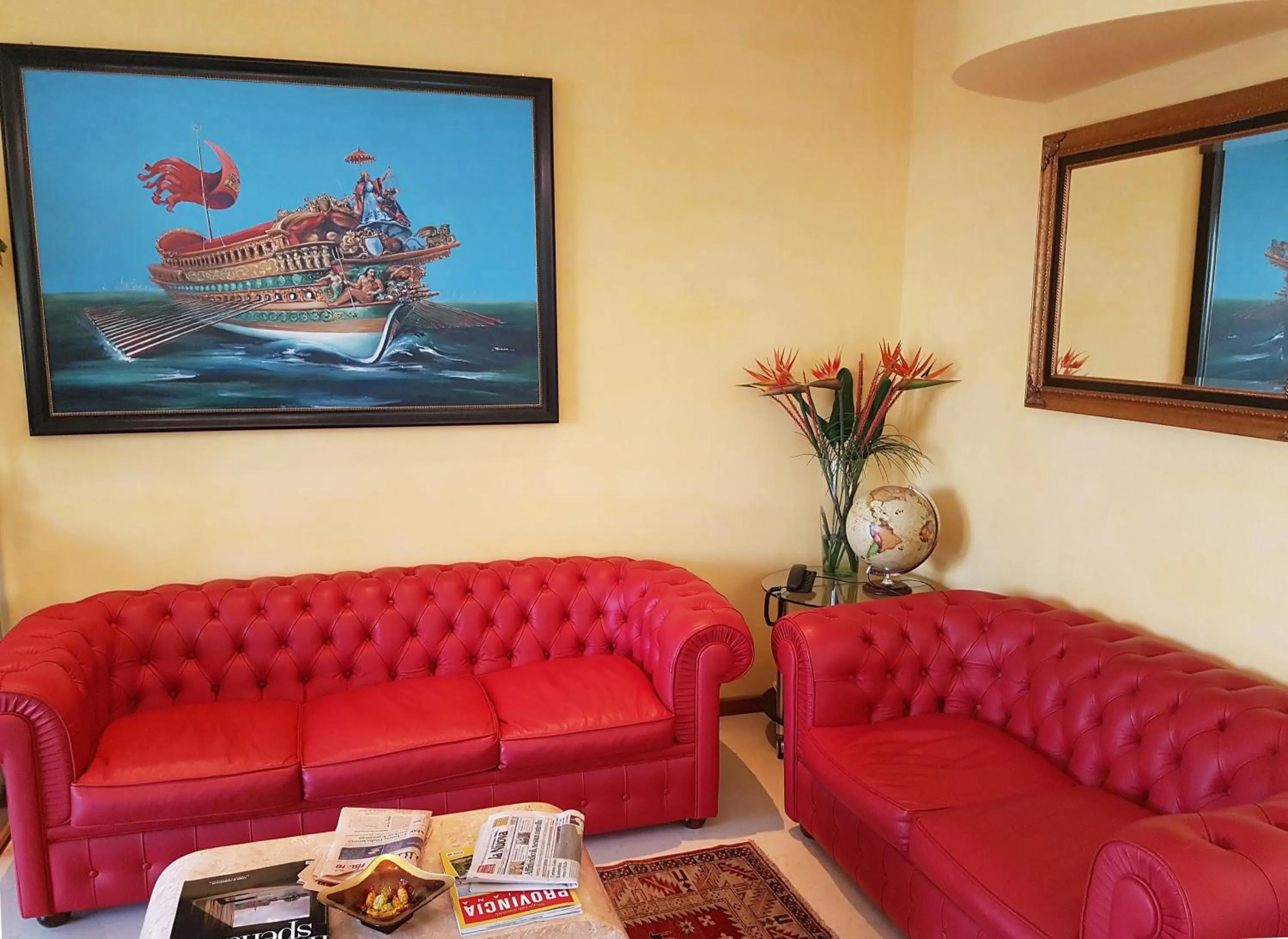 Lobby or reception in Hotel Alverì