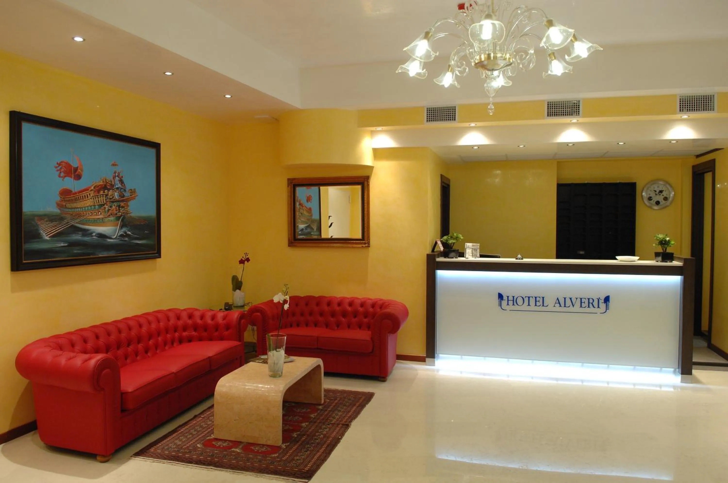 Lobby or reception in Hotel Alverì