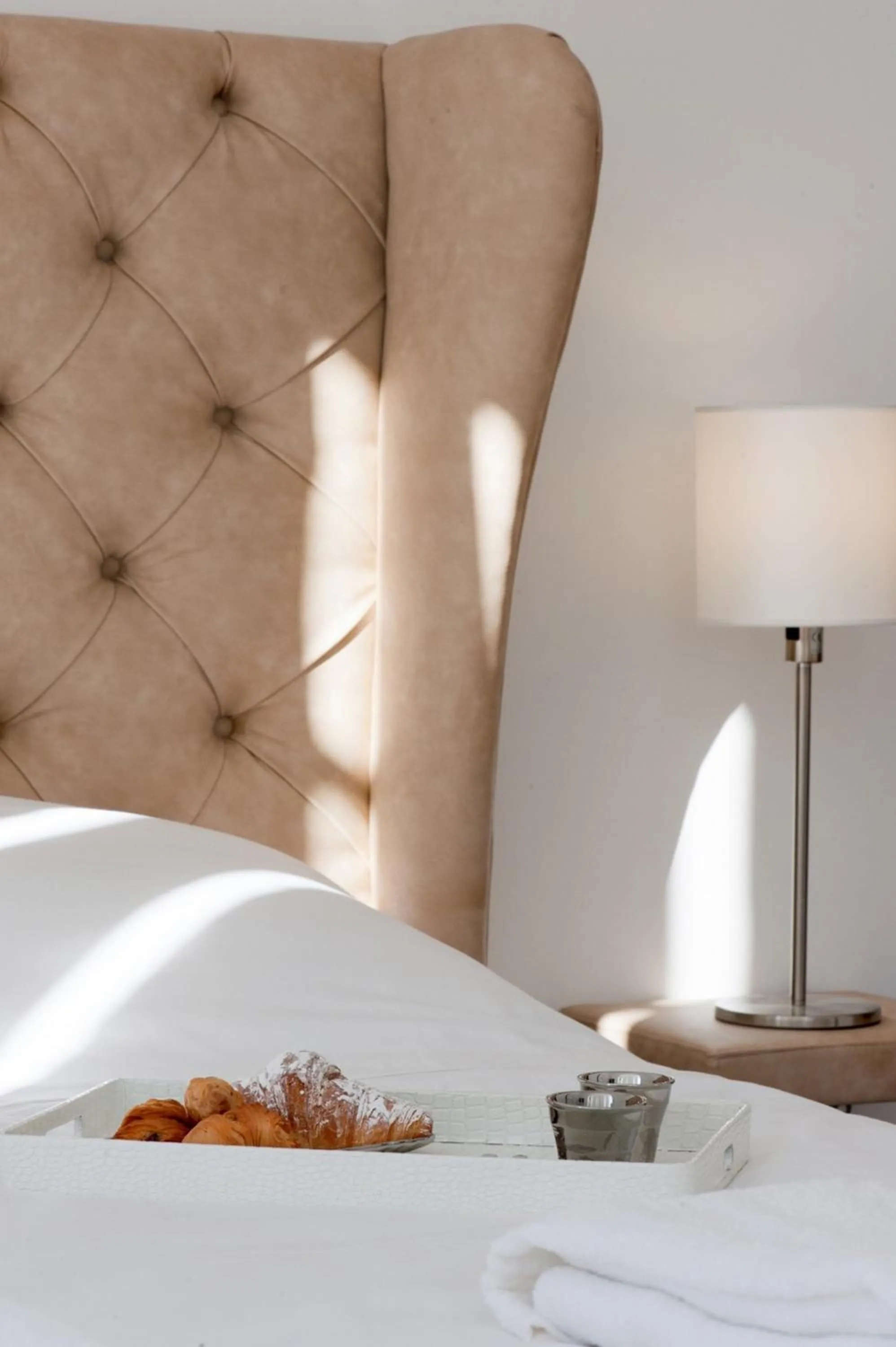 Decorative detail, Bed in Imperia Suite