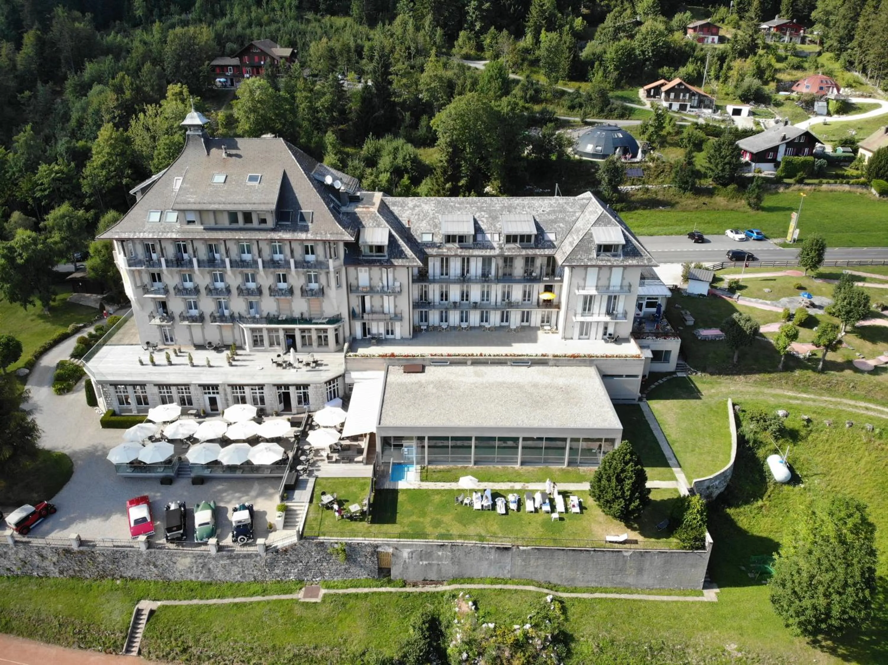 Bird's eye view in Grand Hôtel des Rasses & Wellness