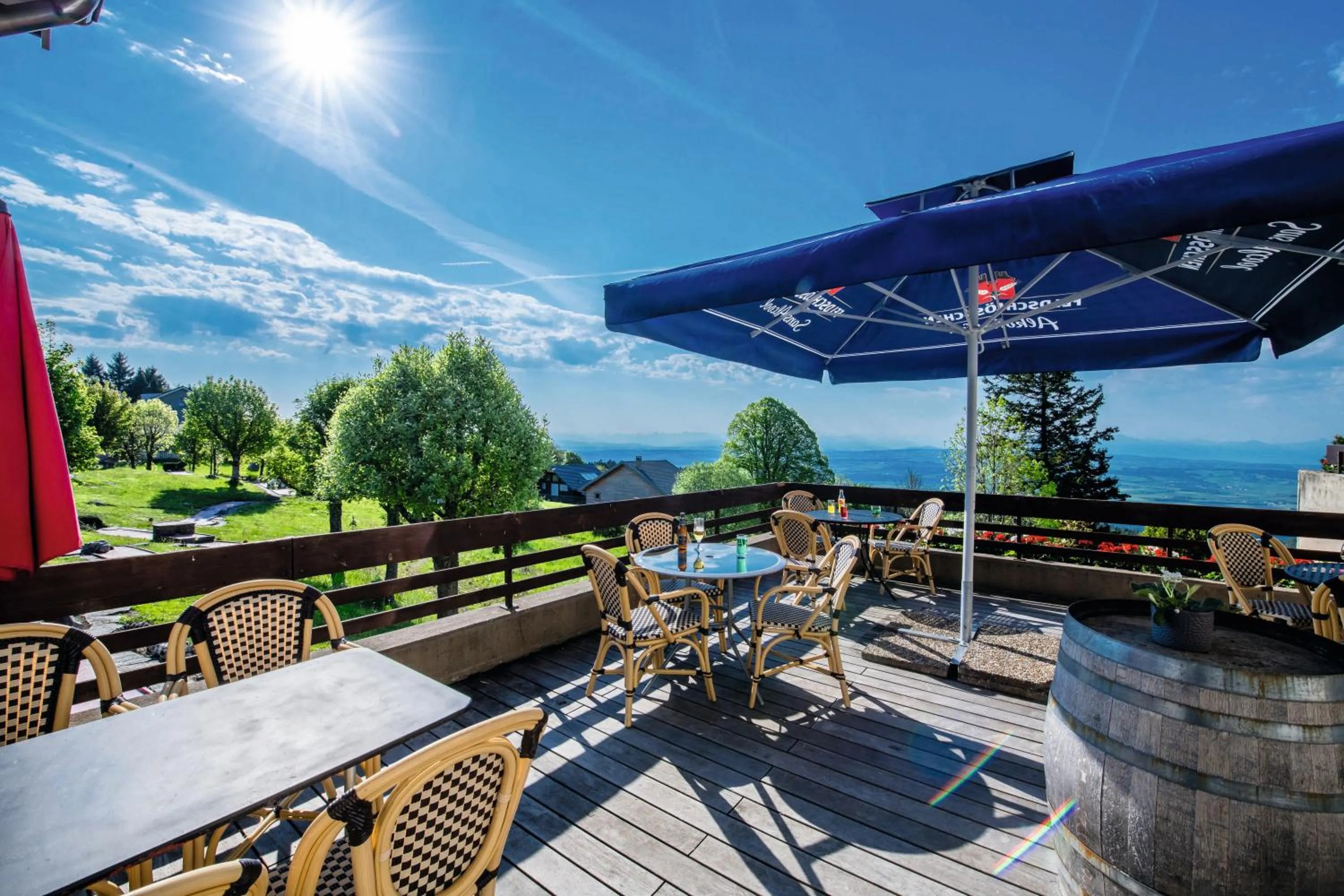 Patio in Grand Hôtel des Rasses & Wellness