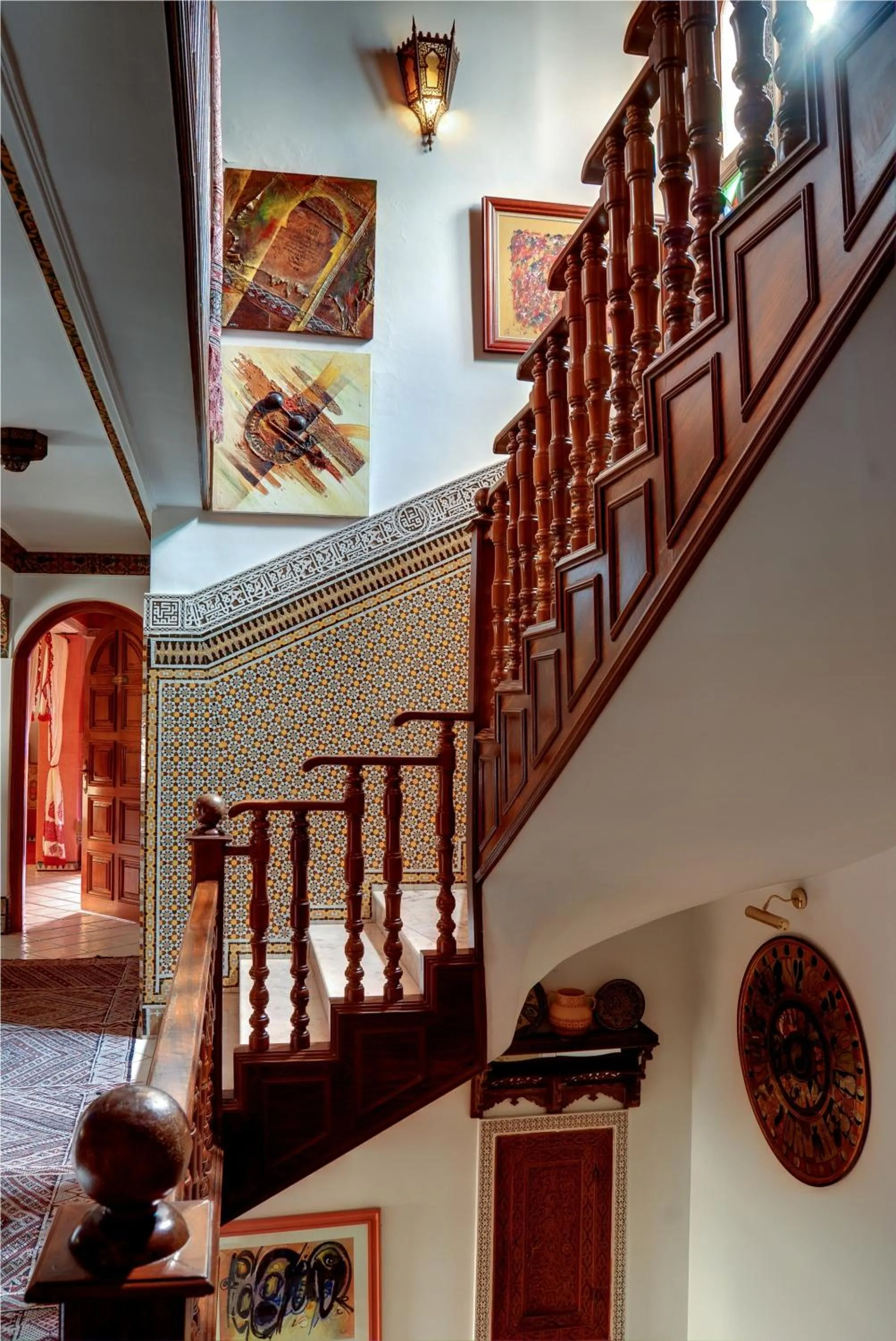 Decorative detail in Riad Dar Ziryab