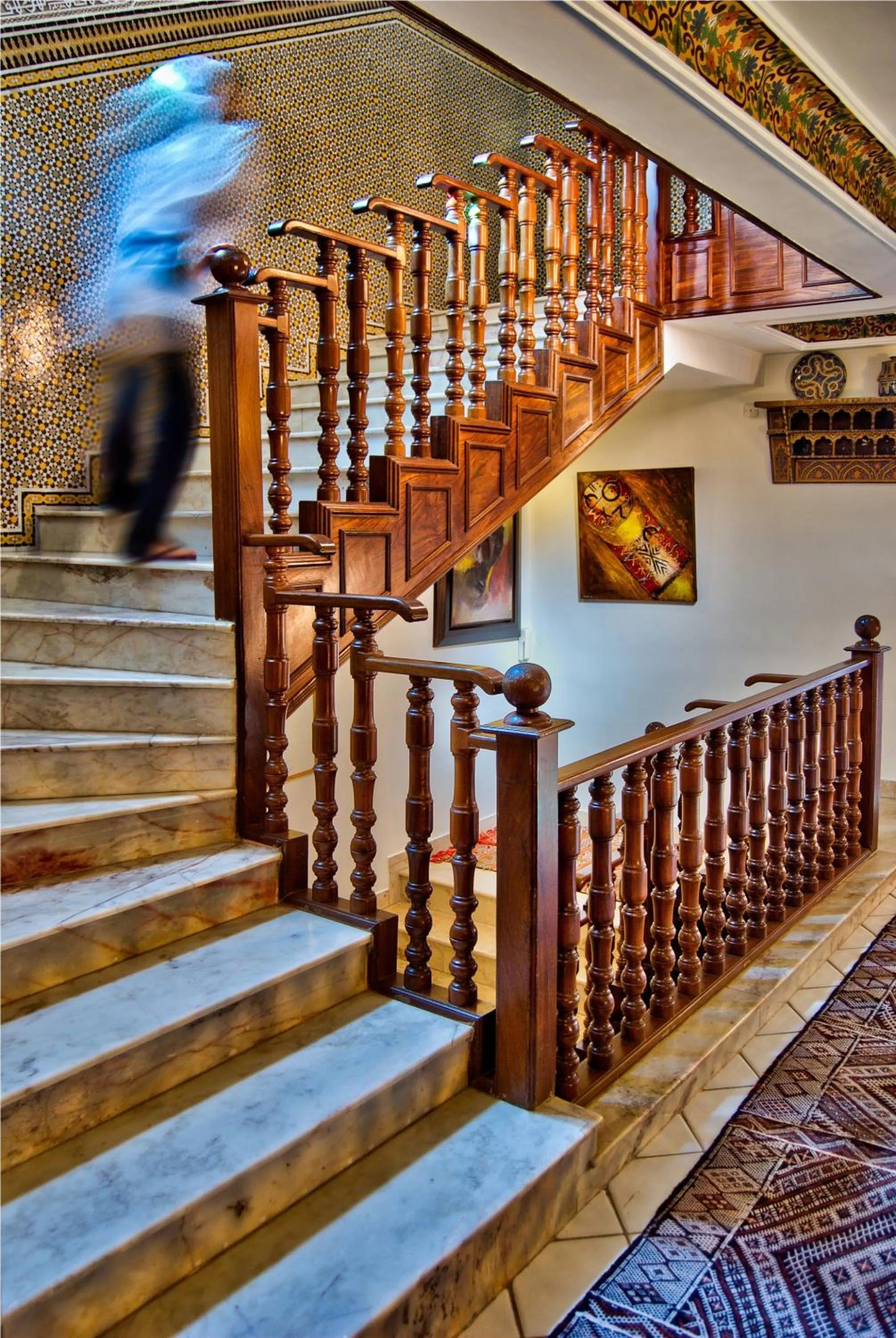 Decorative detail in Riad Dar Ziryab