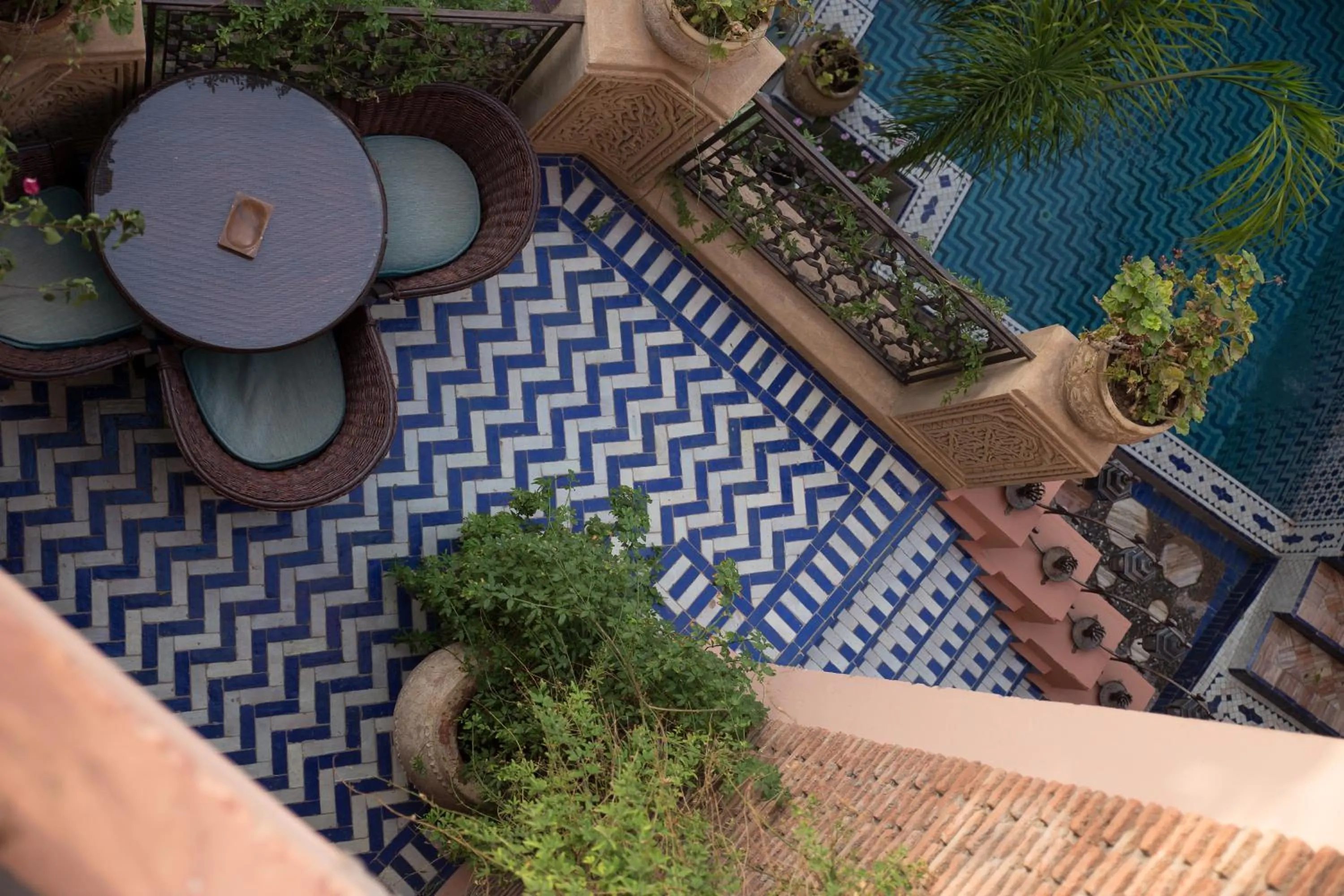 Balcony/Terrace in Riad Palais Sebban