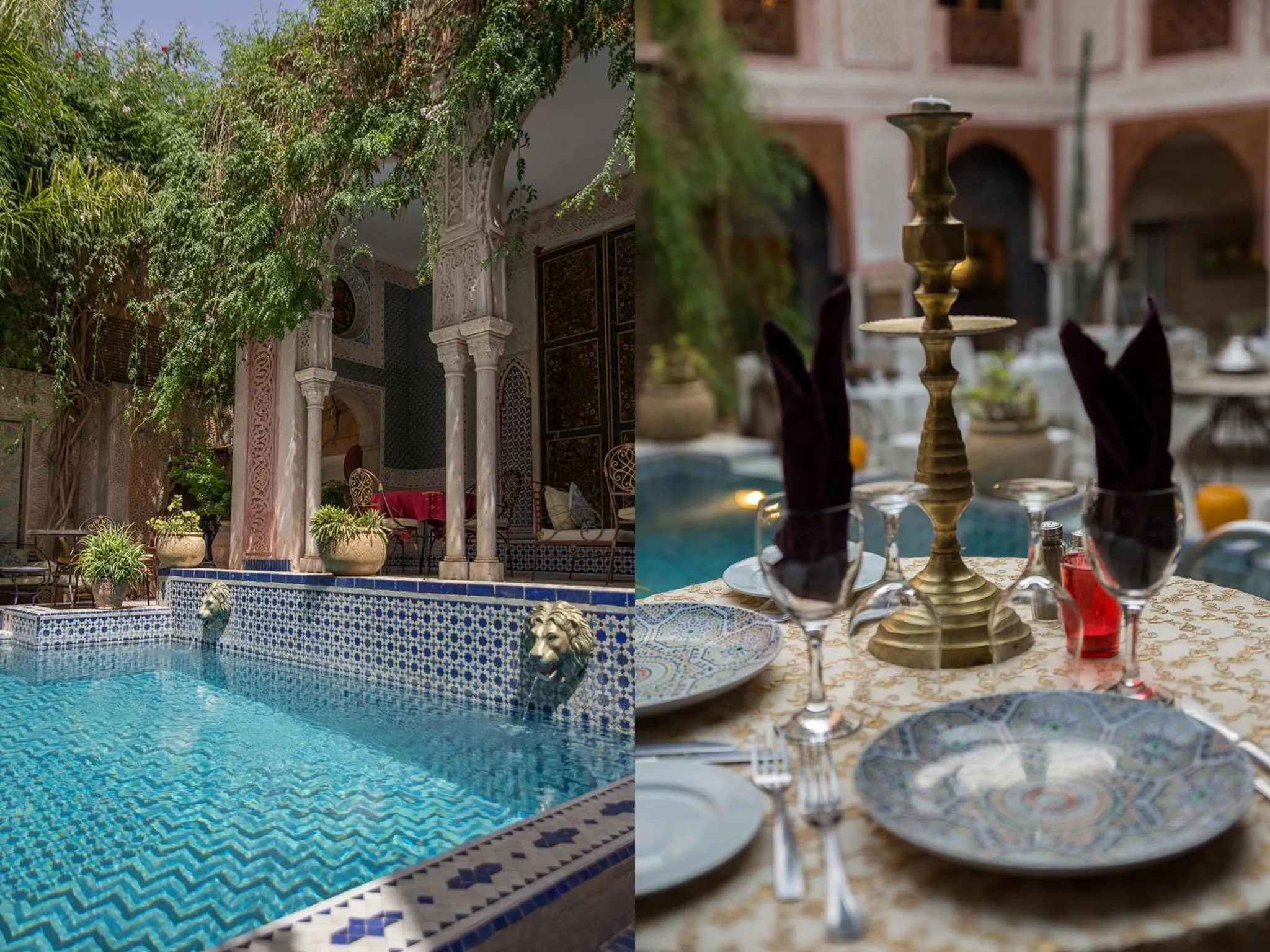 Restaurant/places to eat in Riad Palais Sebban