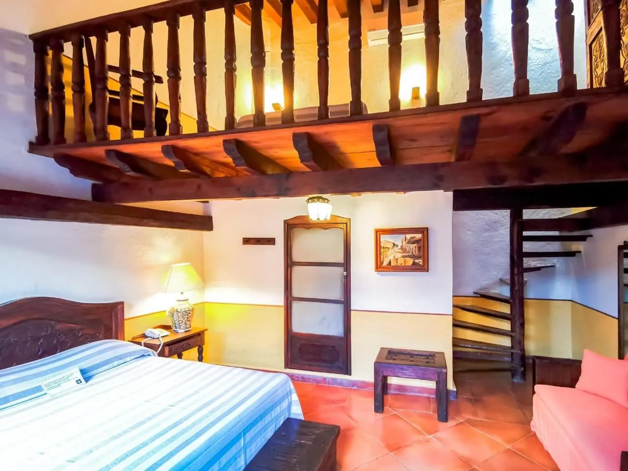 Bed in Meson del Alferez Xalapa