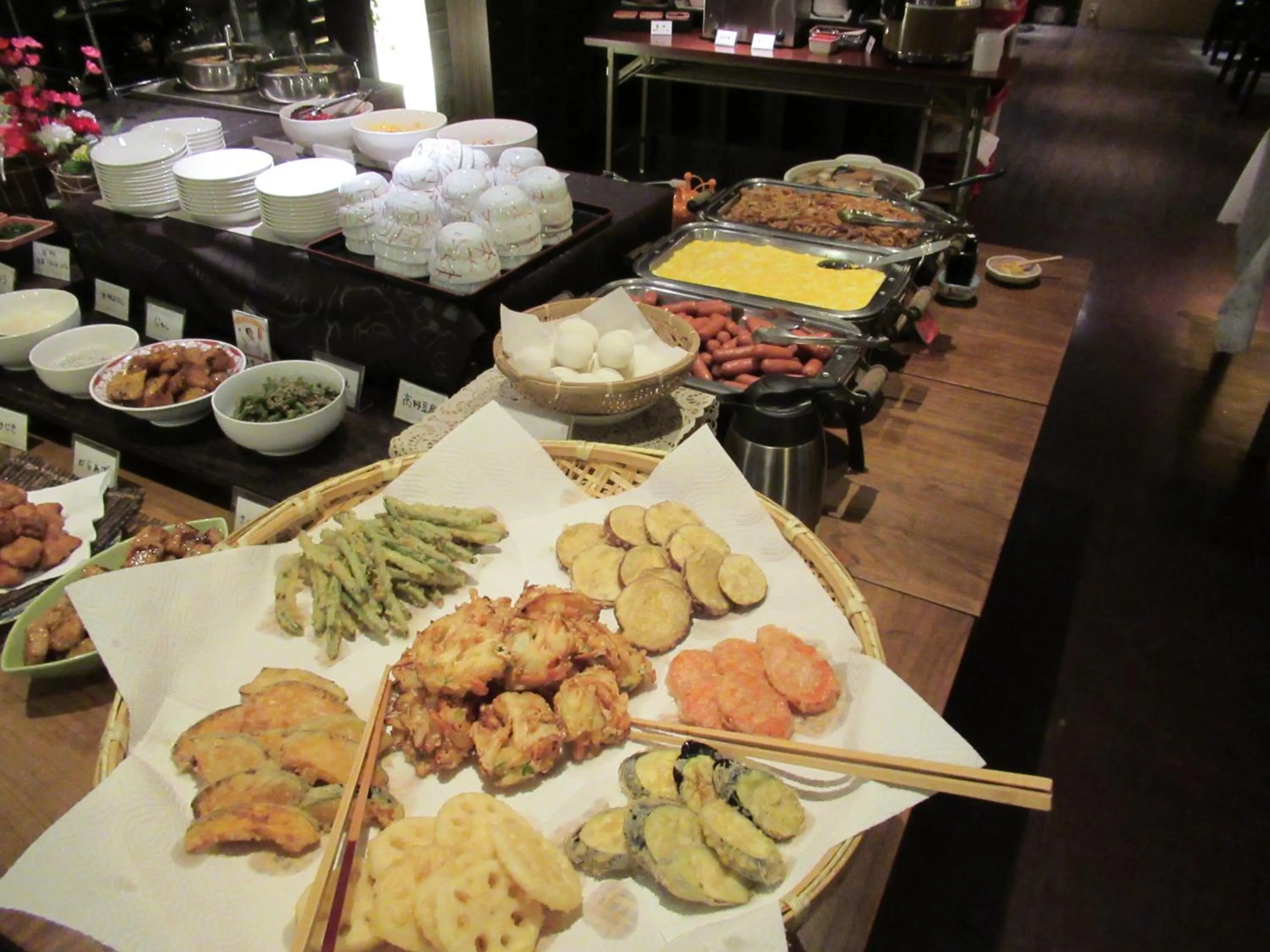 Buffet breakfast in Hotel Crown Hills Kokura