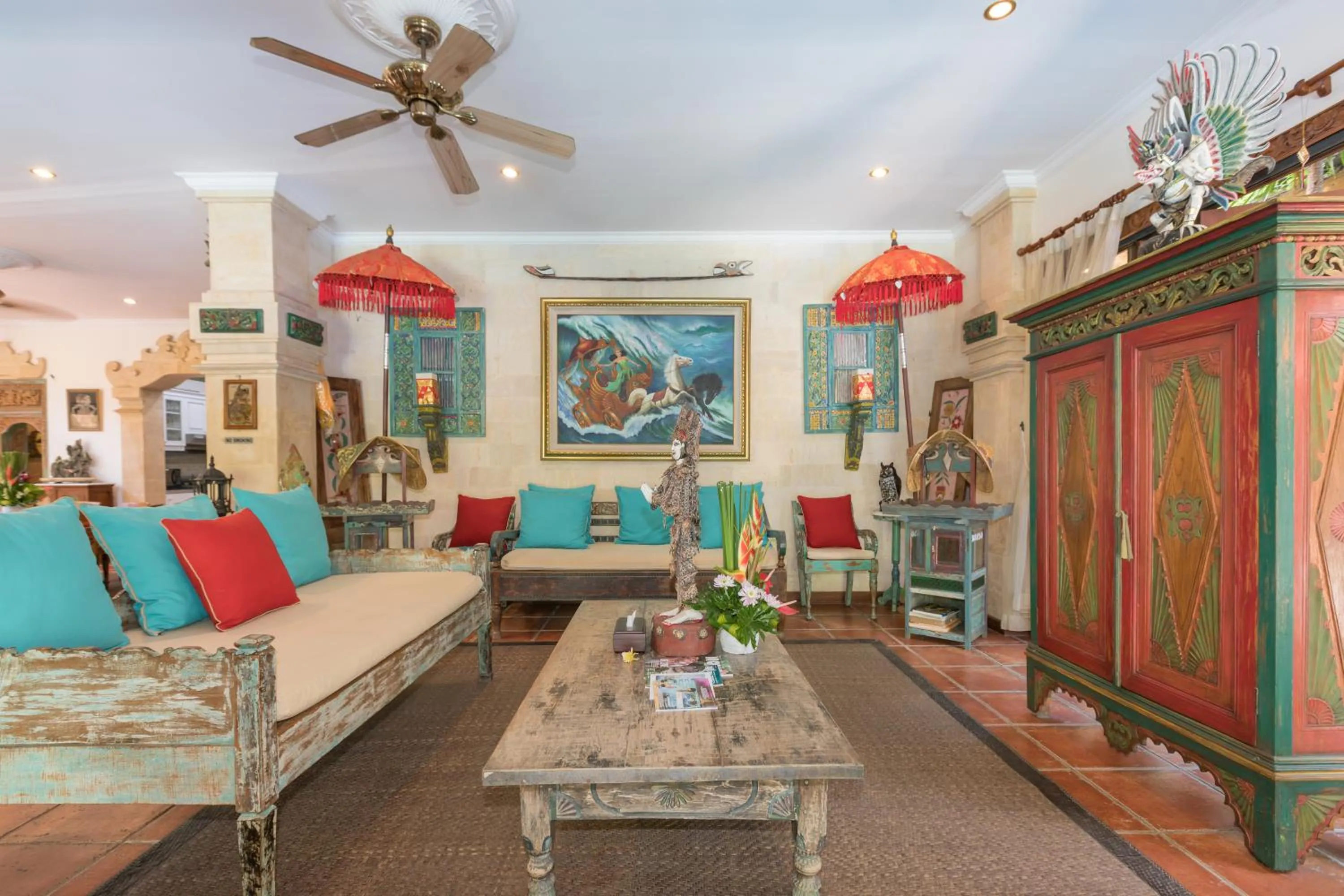 Seating area in Villa Kaja by Nagisa Bali