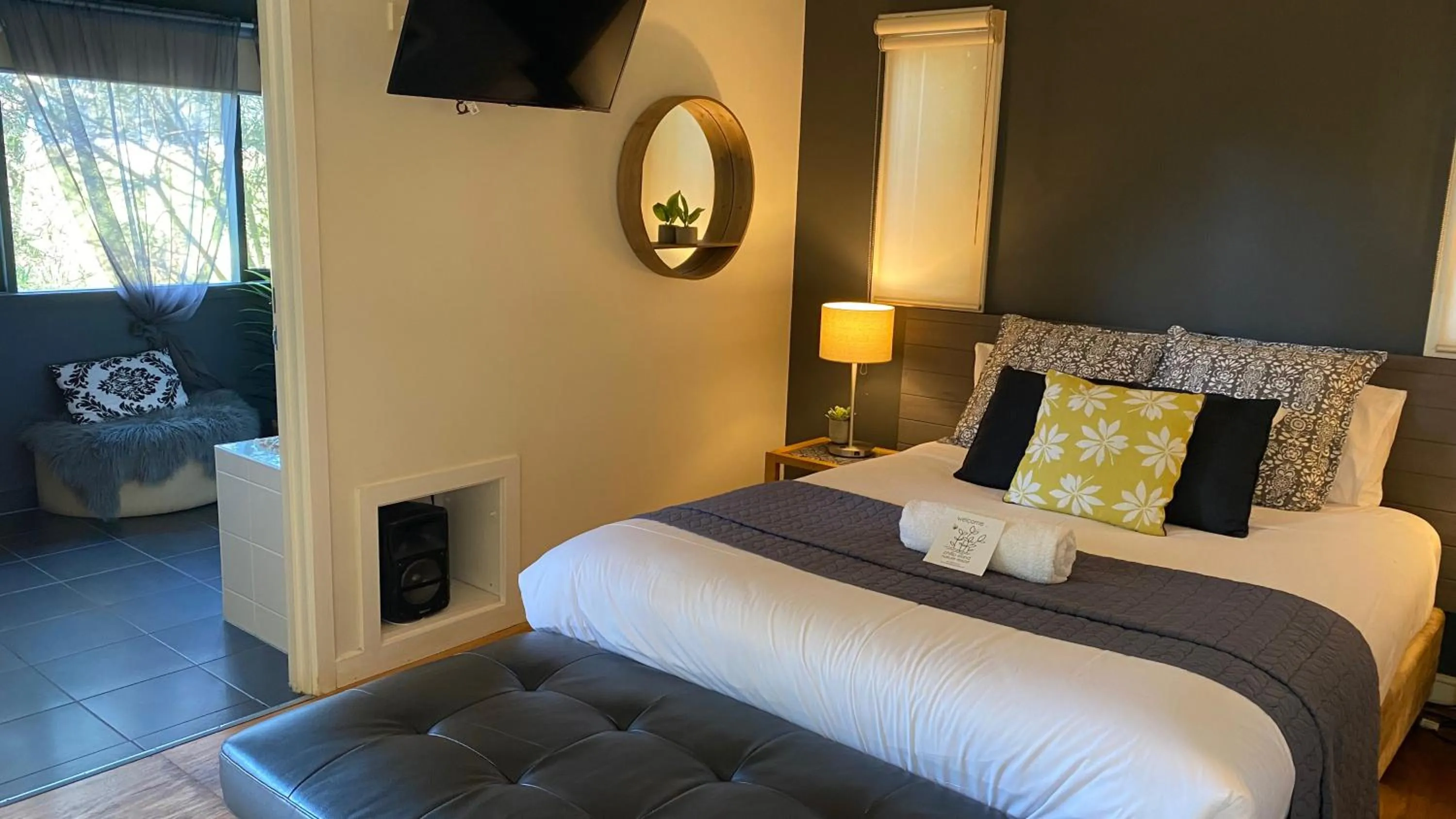 Bed in The Nature Resort Villas Ramada Resort