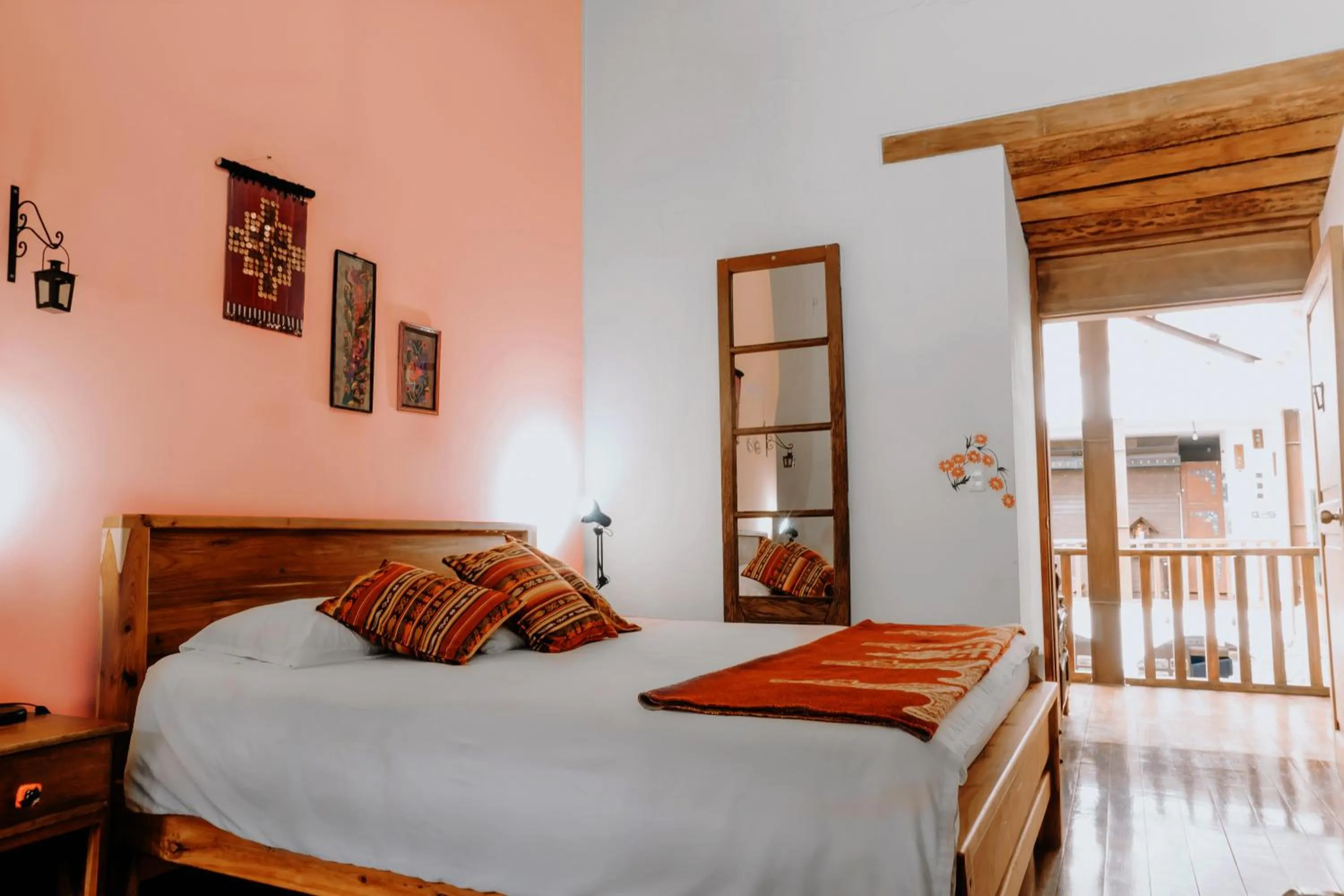 Bed in Hotel Casa Alquimia