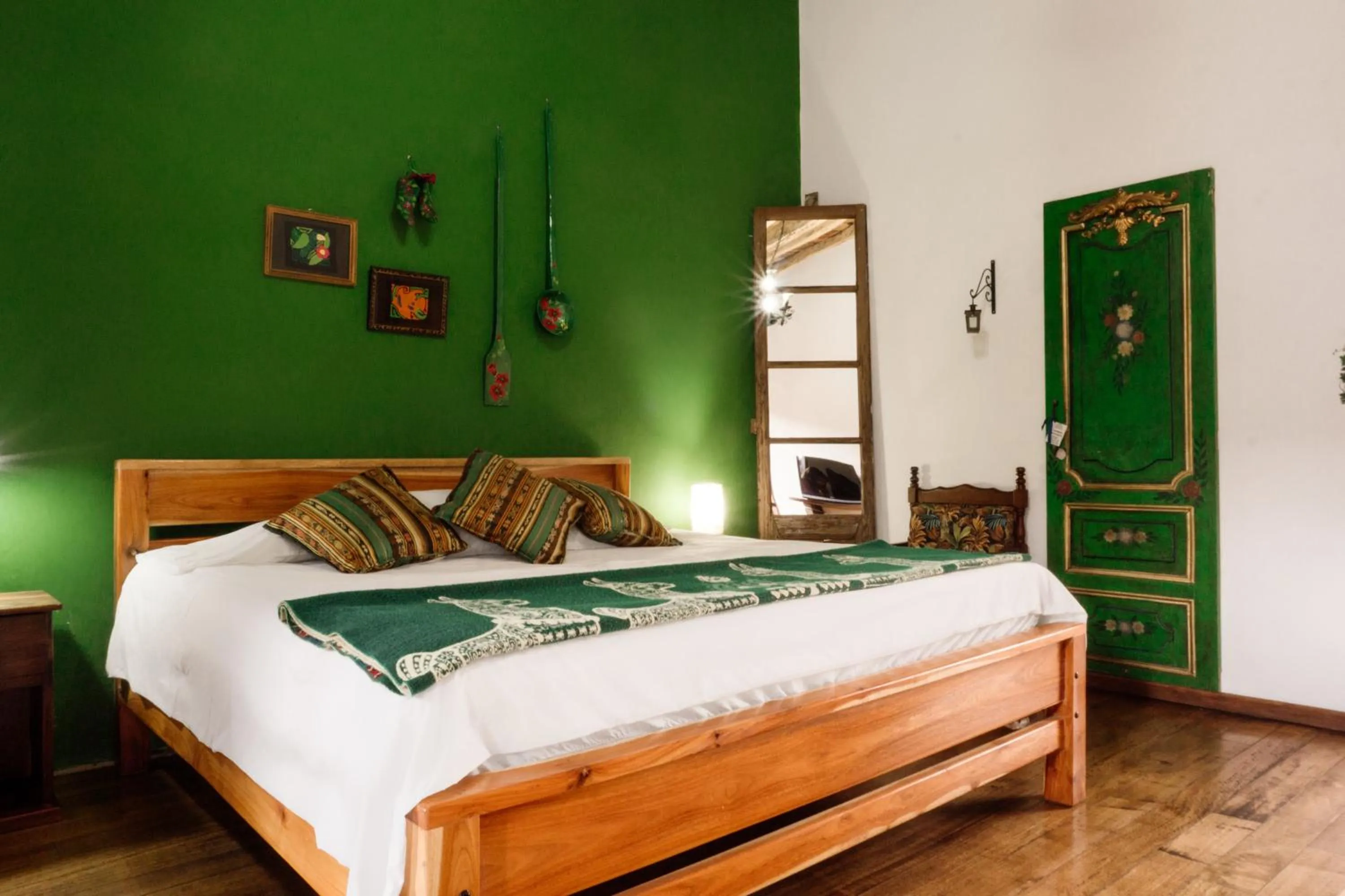 Bed in Hotel Casa Alquimia
