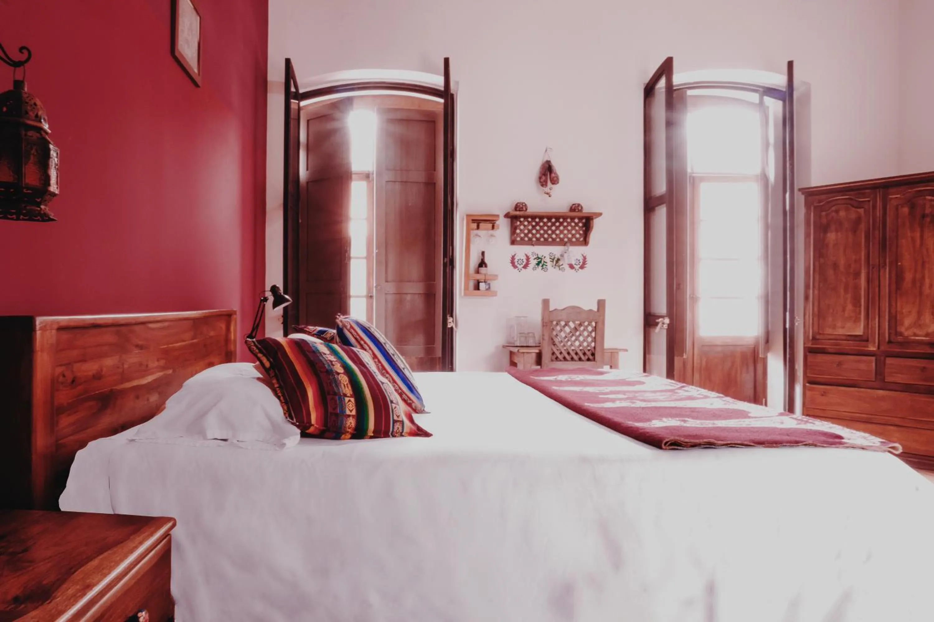 Bed in Hotel Casa Alquimia