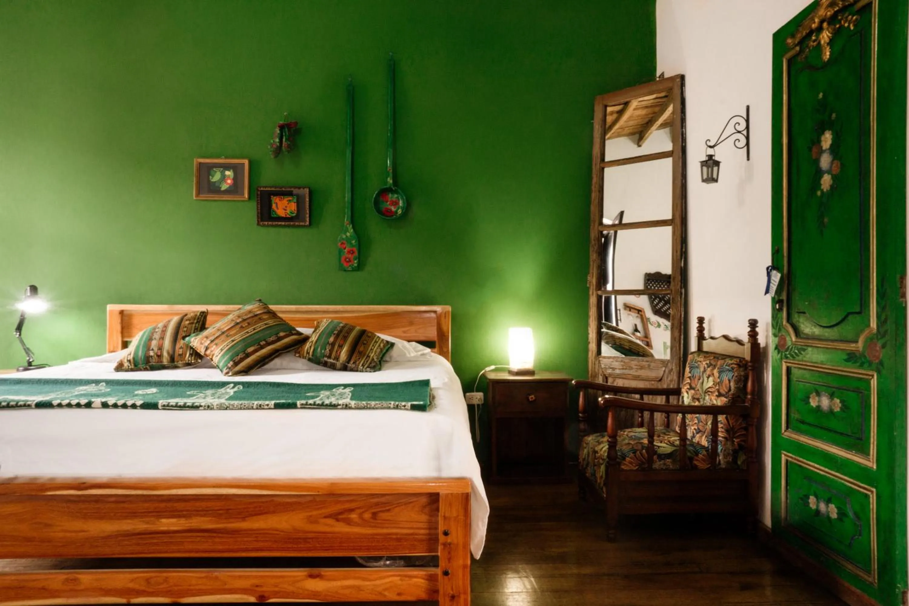 Bed in Hotel Casa Alquimia