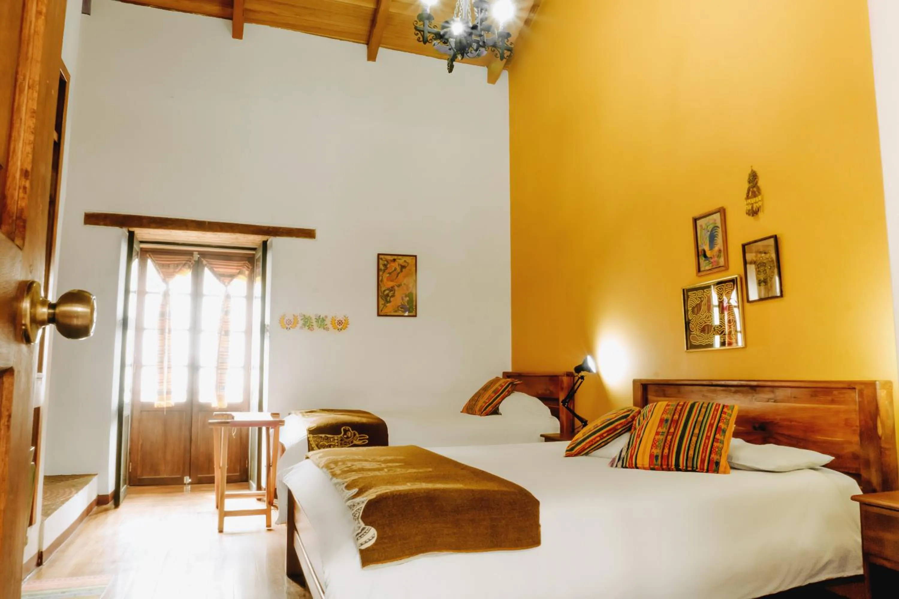 Bed in Hotel Casa Alquimia