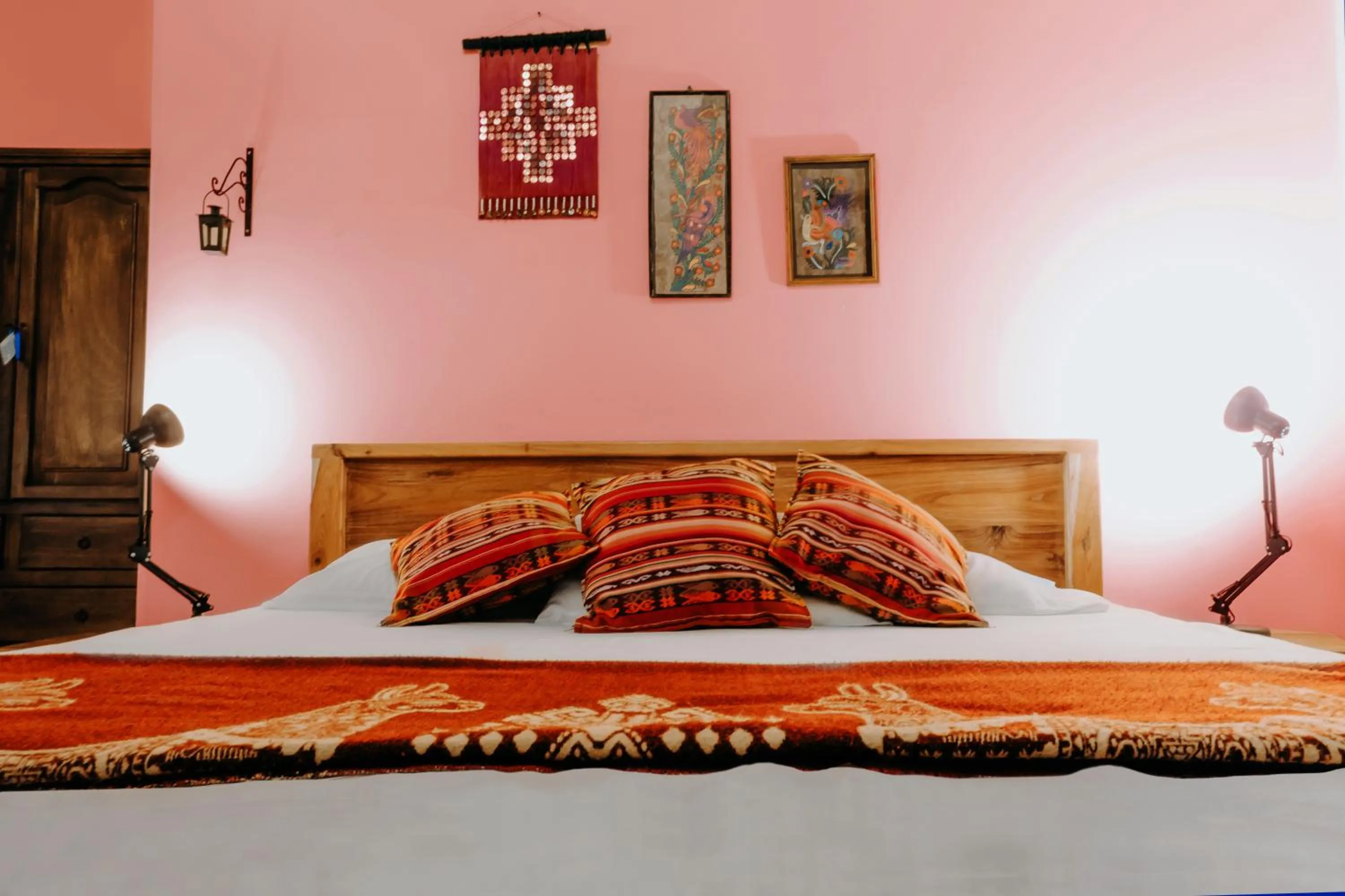 Bed in Hotel Casa Alquimia