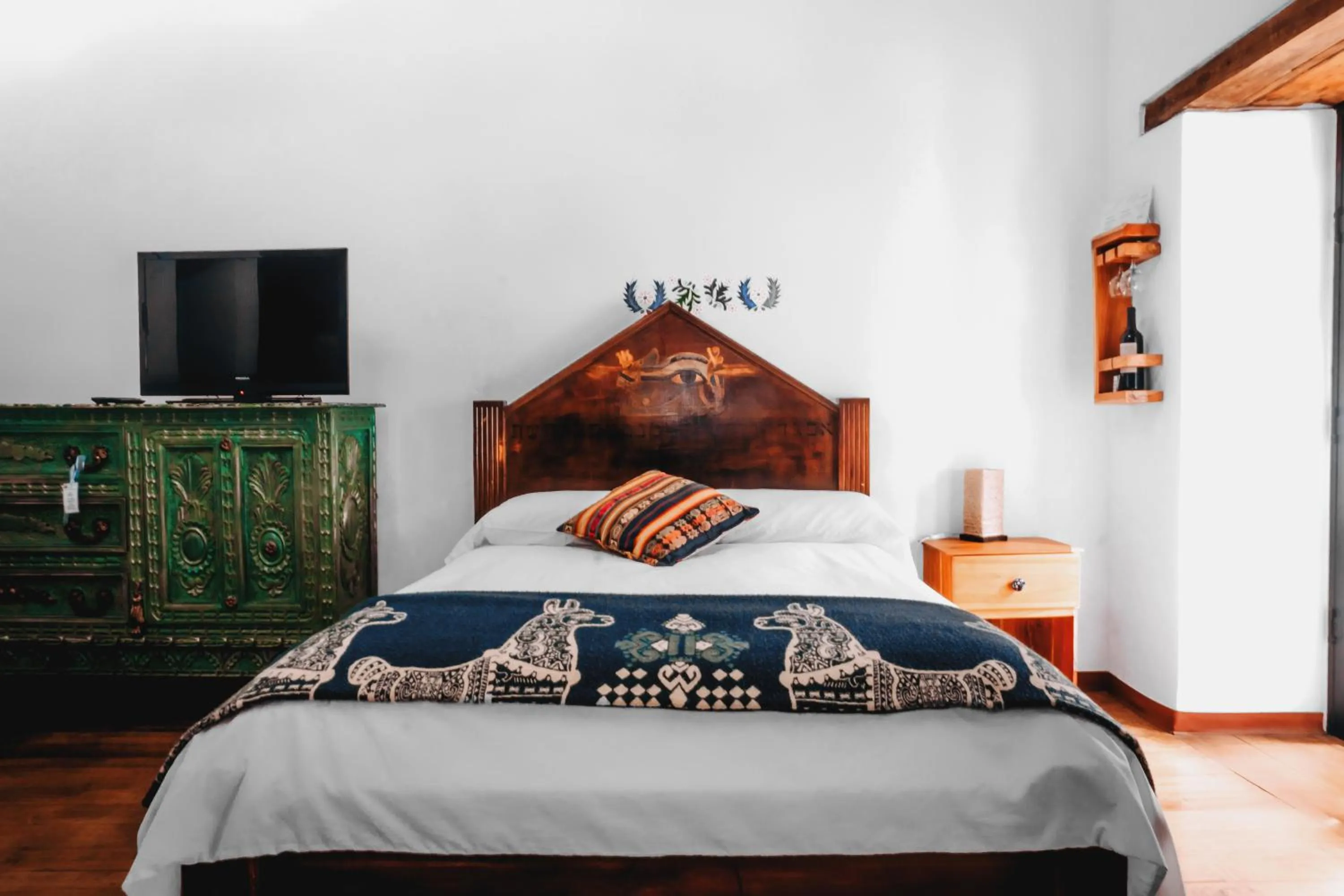 Bed in Hotel Casa Alquimia