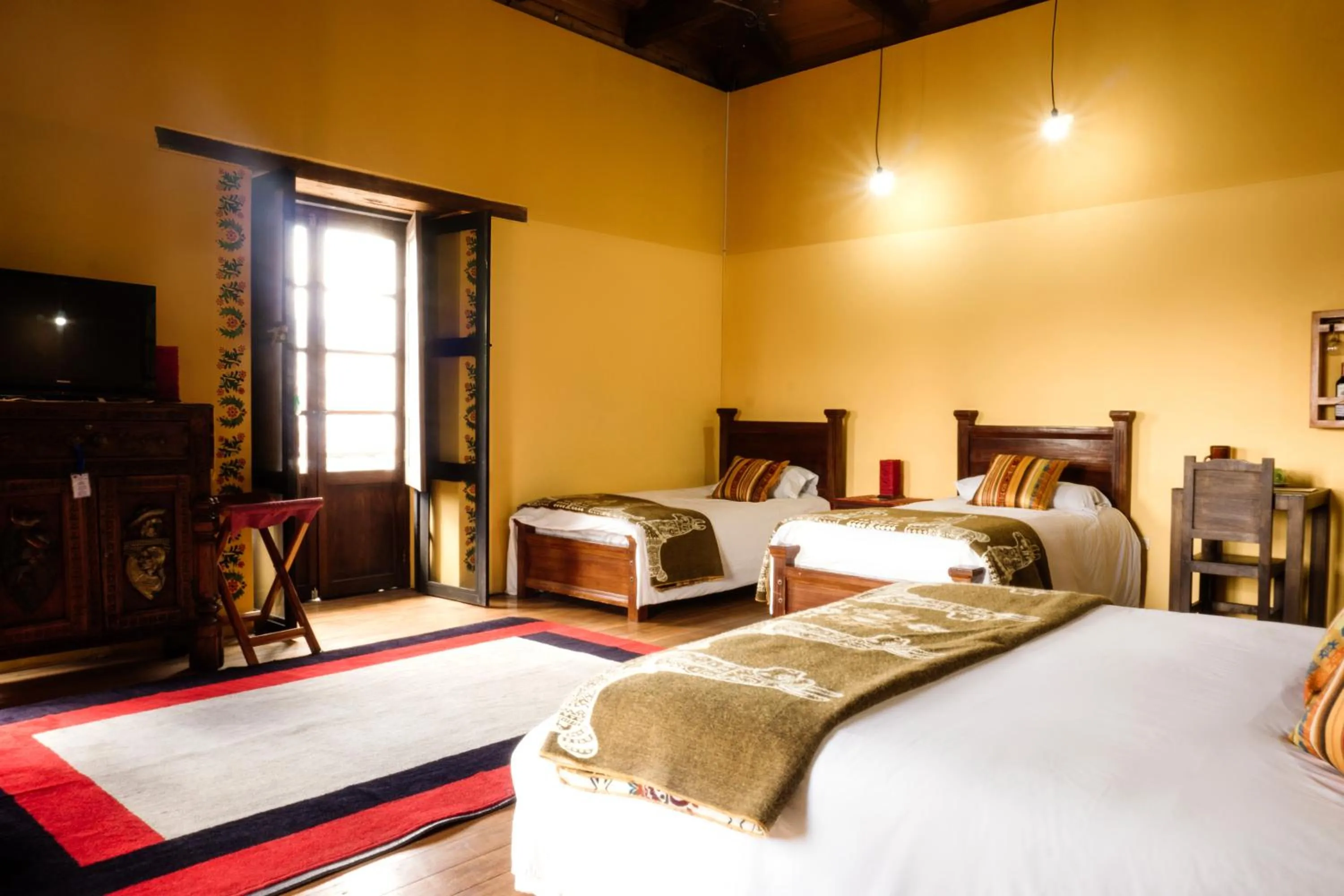 Bed in Hotel Casa Alquimia