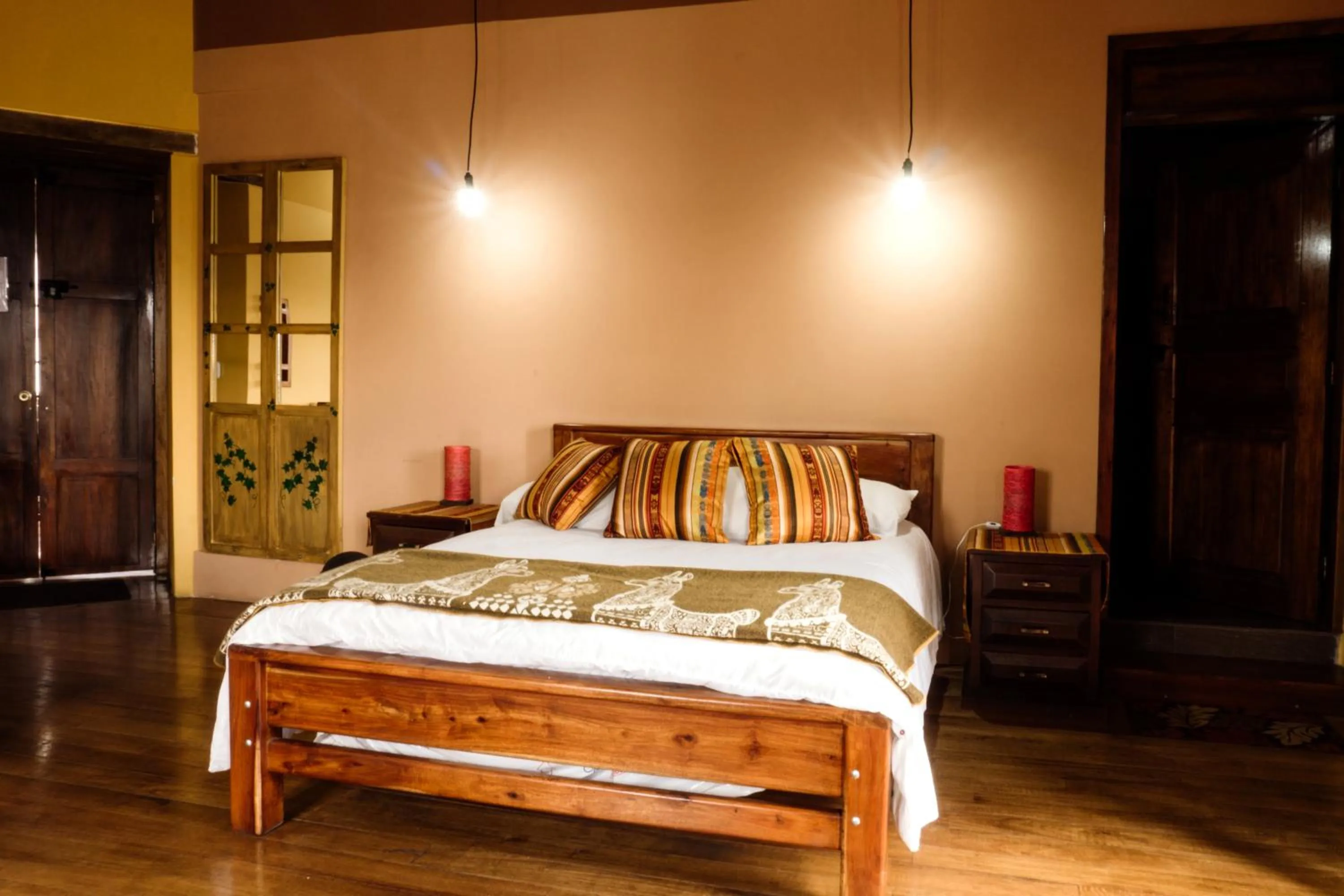 Bed in Hotel Casa Alquimia