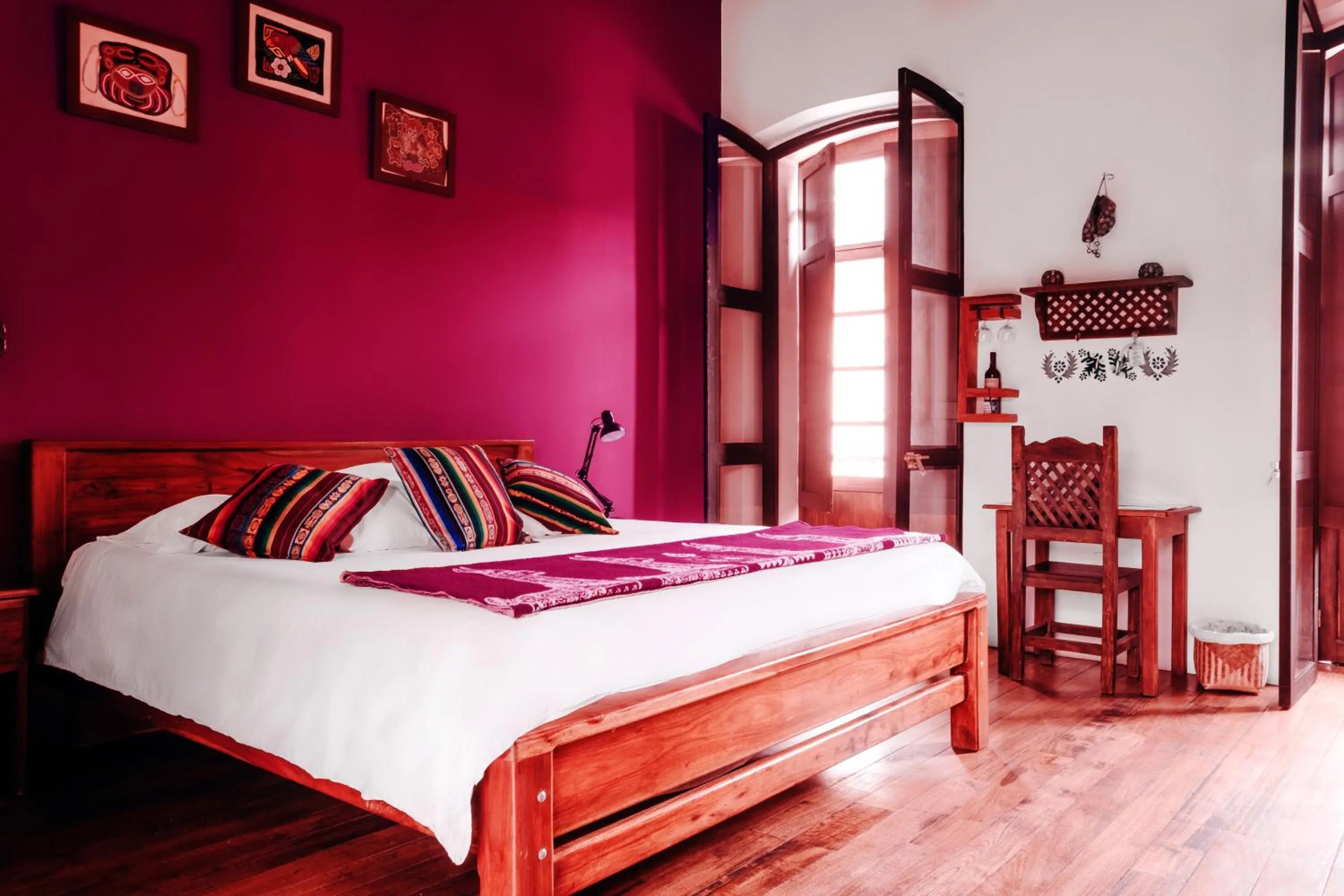 Bed in Hotel Casa Alquimia