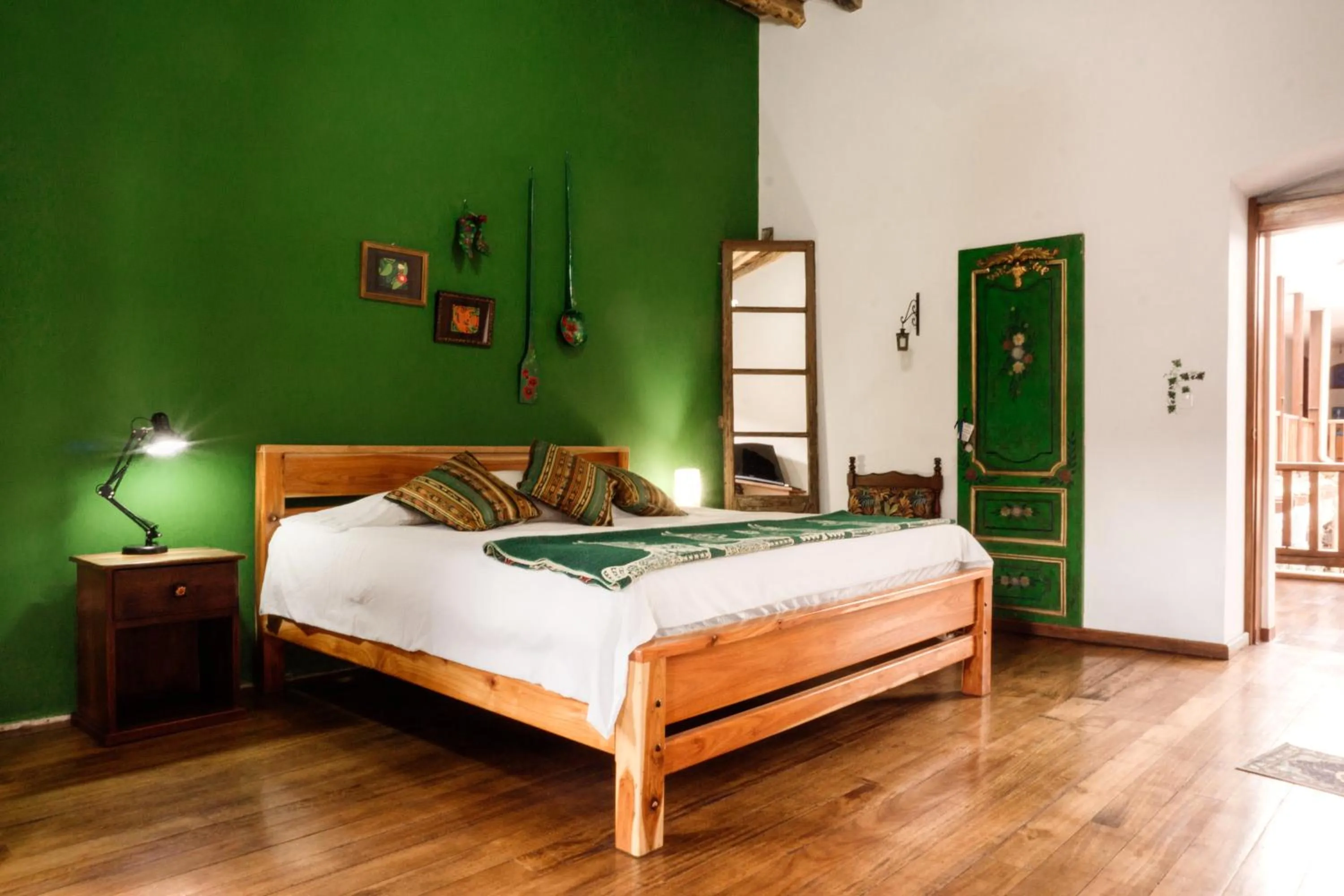 Bed in Hotel Casa Alquimia