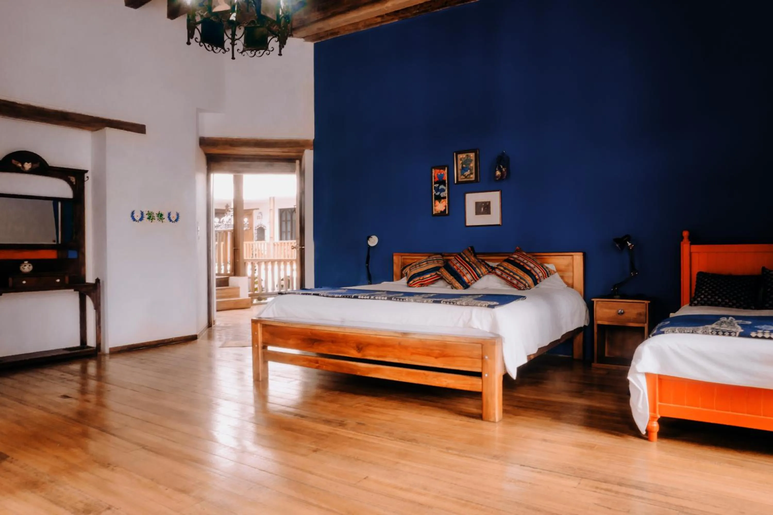 Bed in Hotel Casa Alquimia