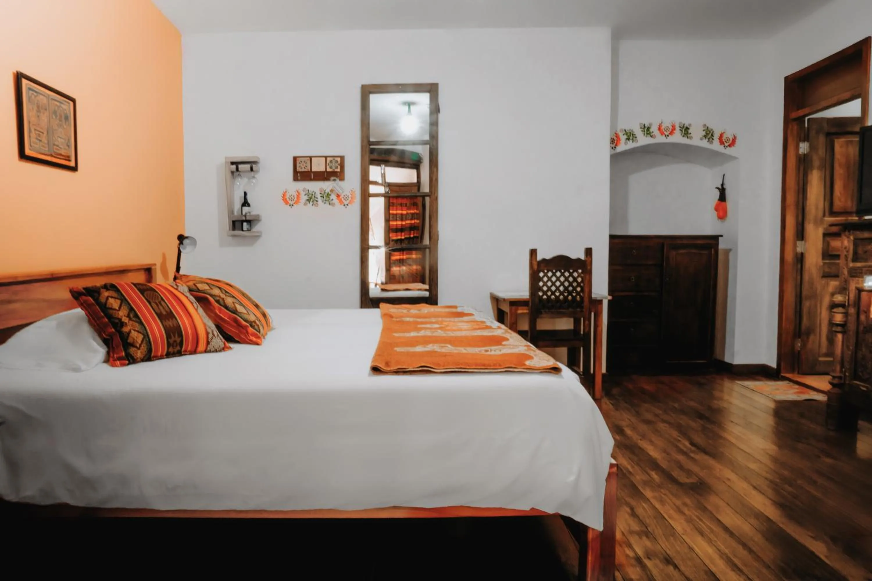 Bed in Hotel Casa Alquimia