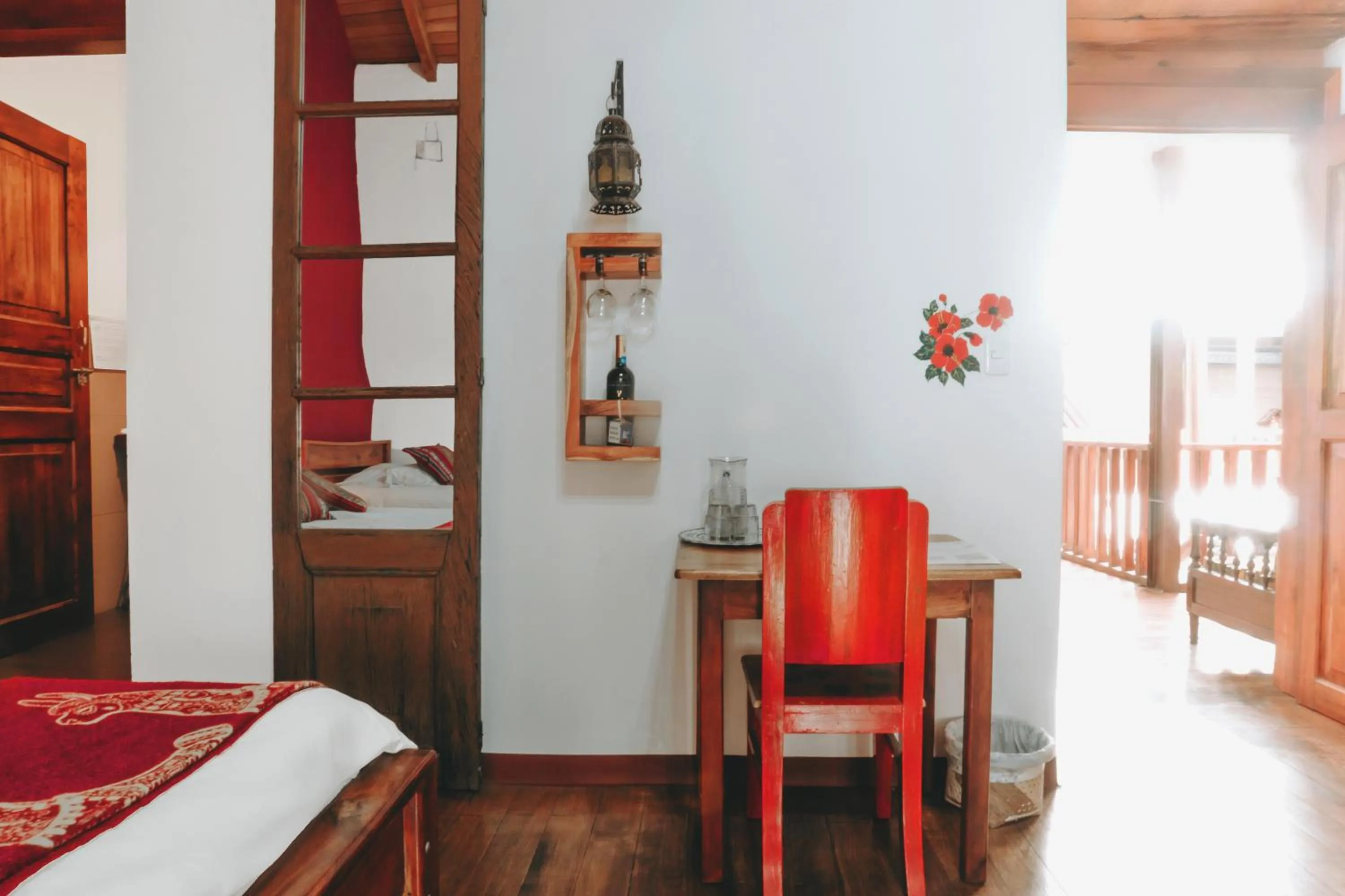 Bed in Hotel Casa Alquimia