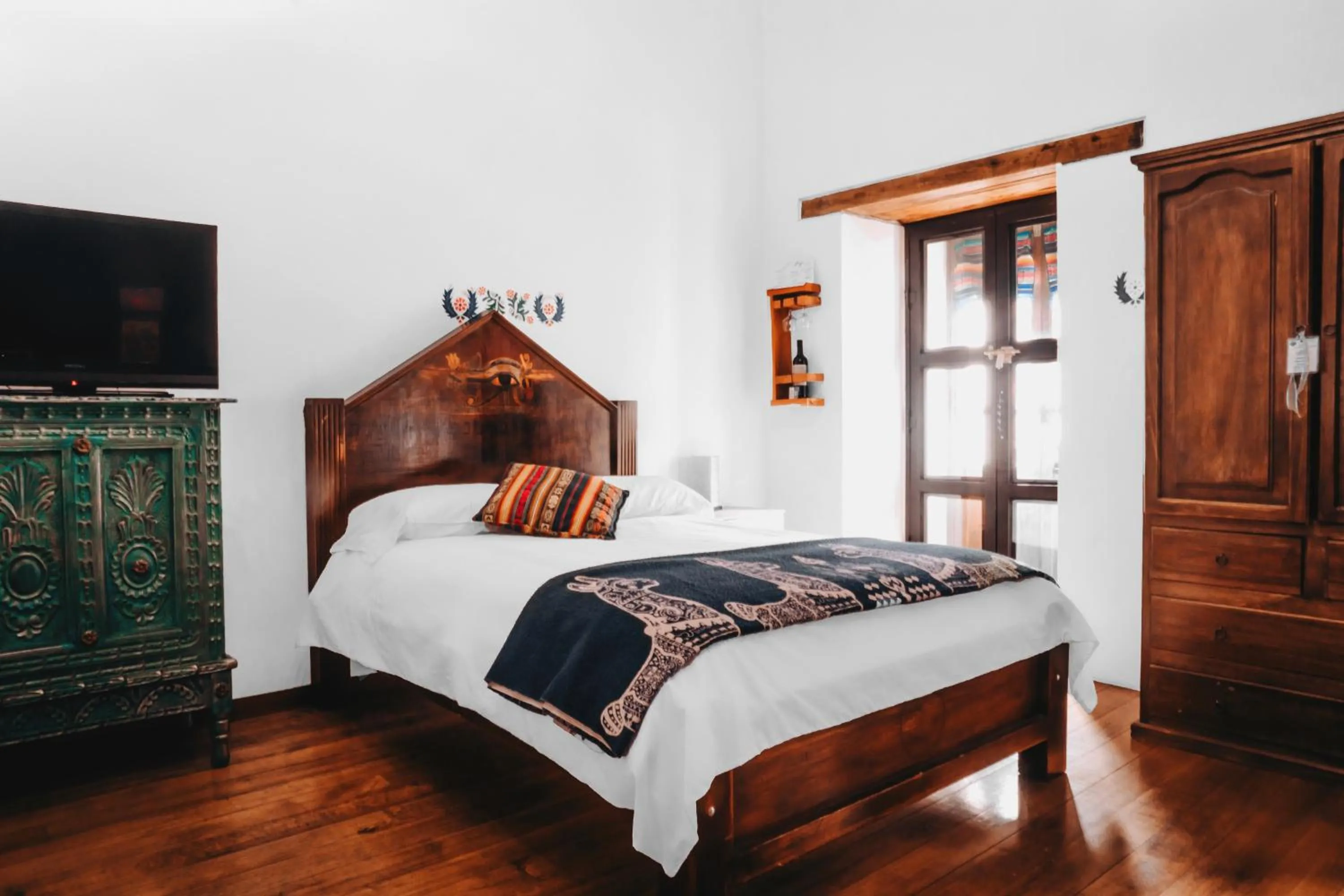 Bed in Hotel Casa Alquimia