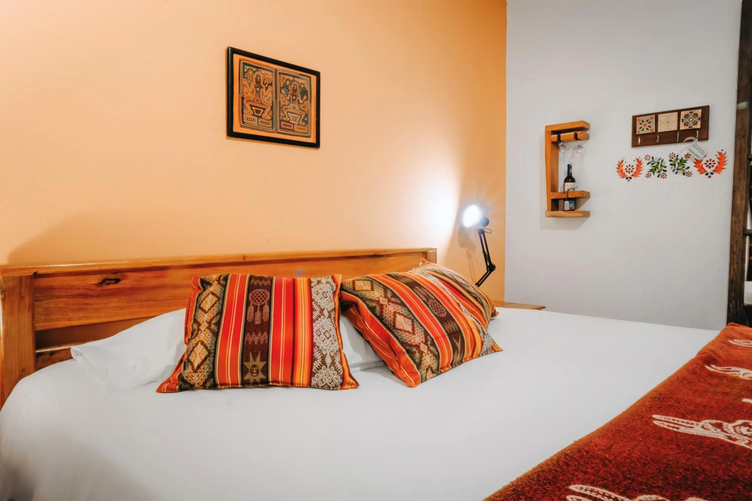 Bed in Hotel Casa Alquimia