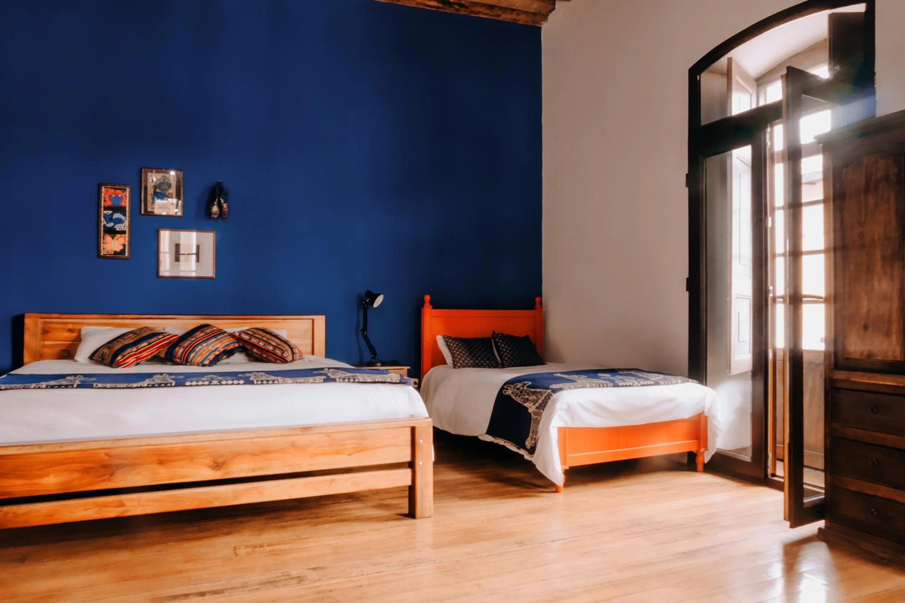 Bed in Hotel Casa Alquimia