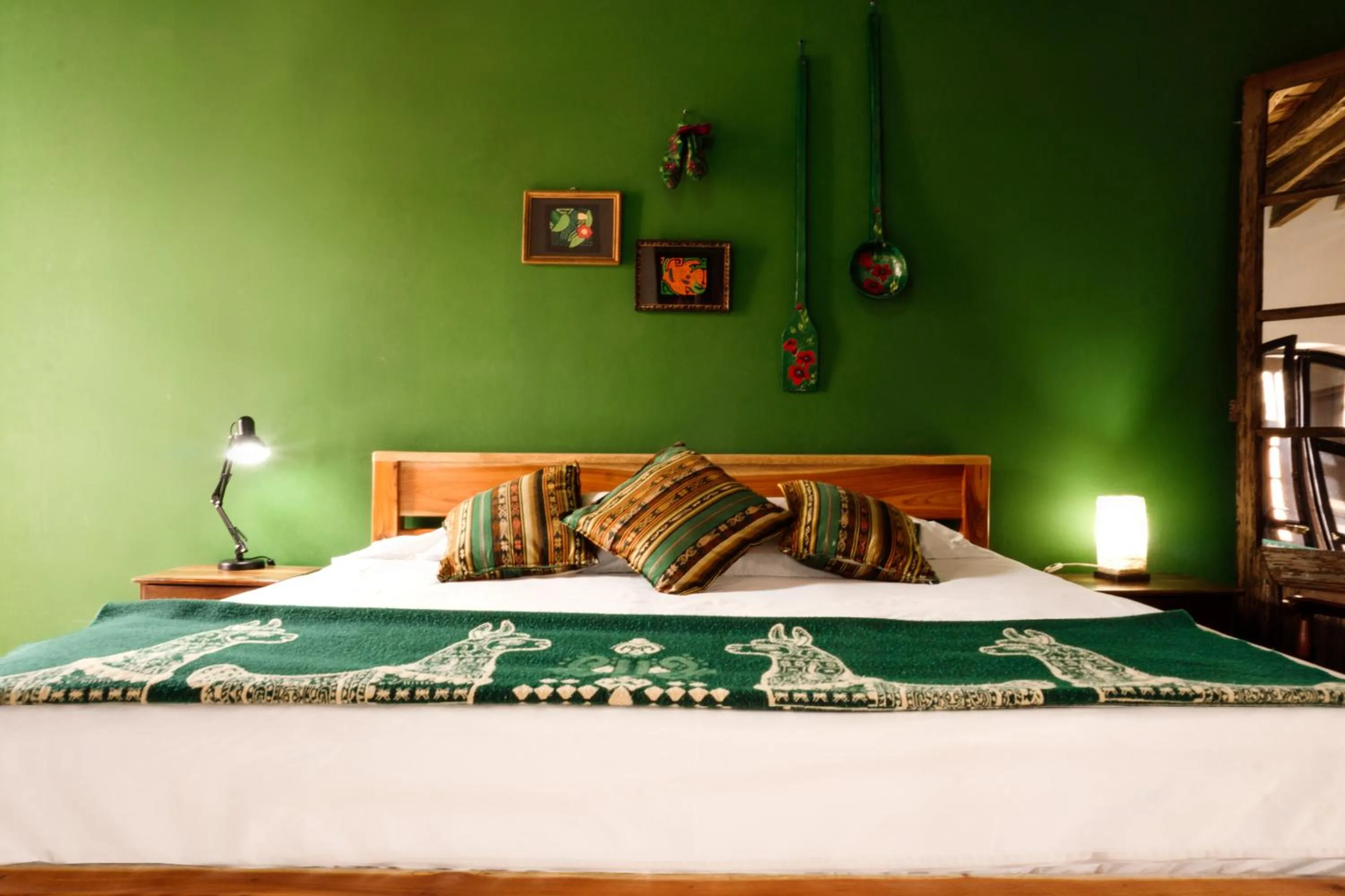 Bed in Hotel Casa Alquimia