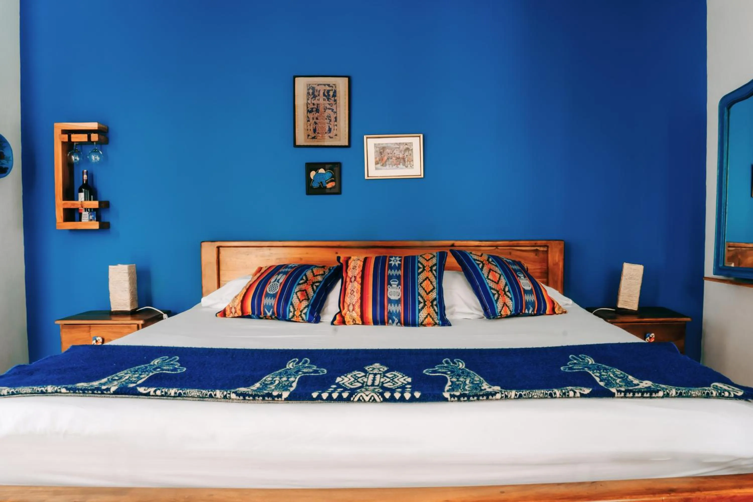 Bed in Hotel Casa Alquimia