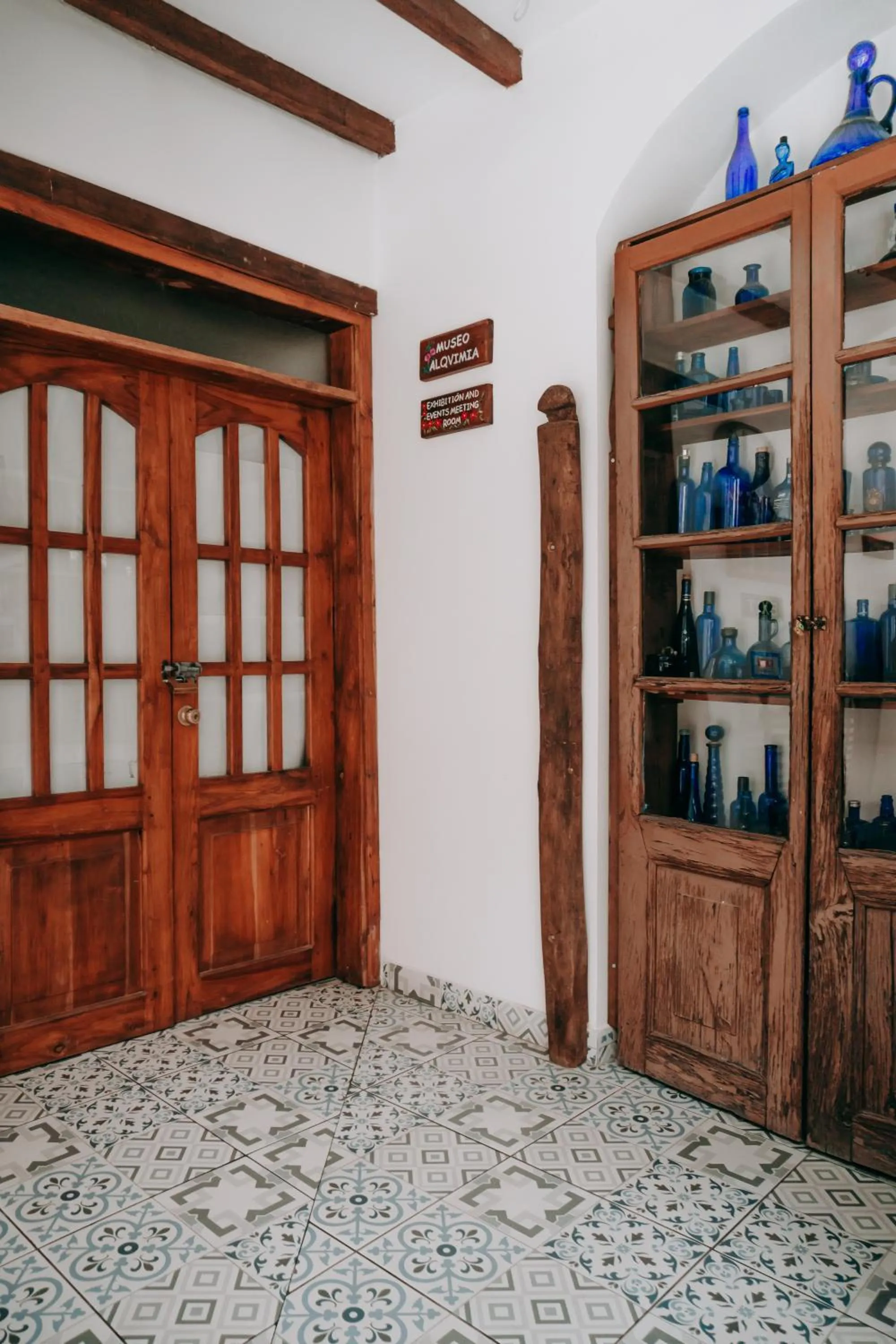 Decorative detail in Hotel Casa Alquimia