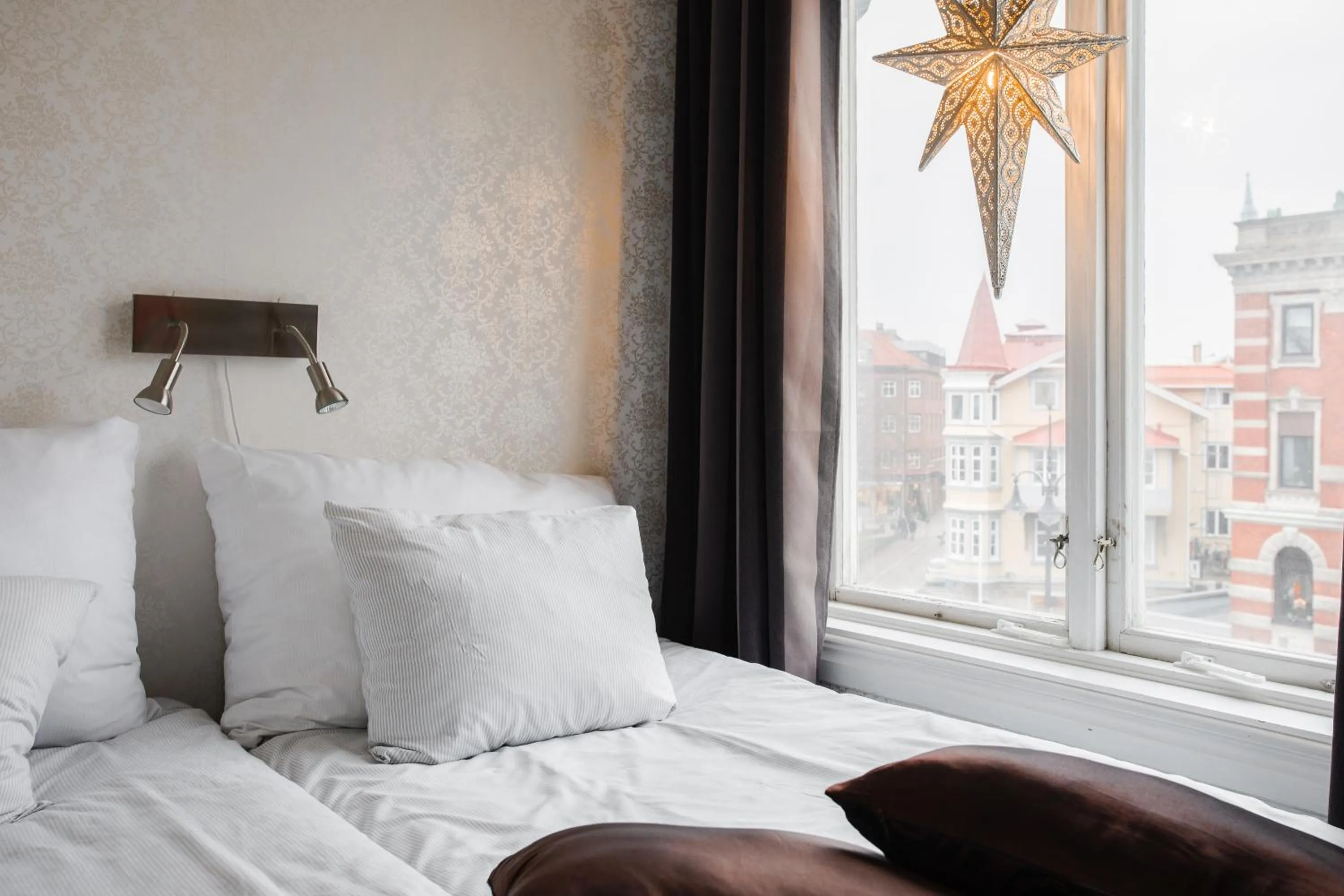 Bed in Grand Hotel Lysekil