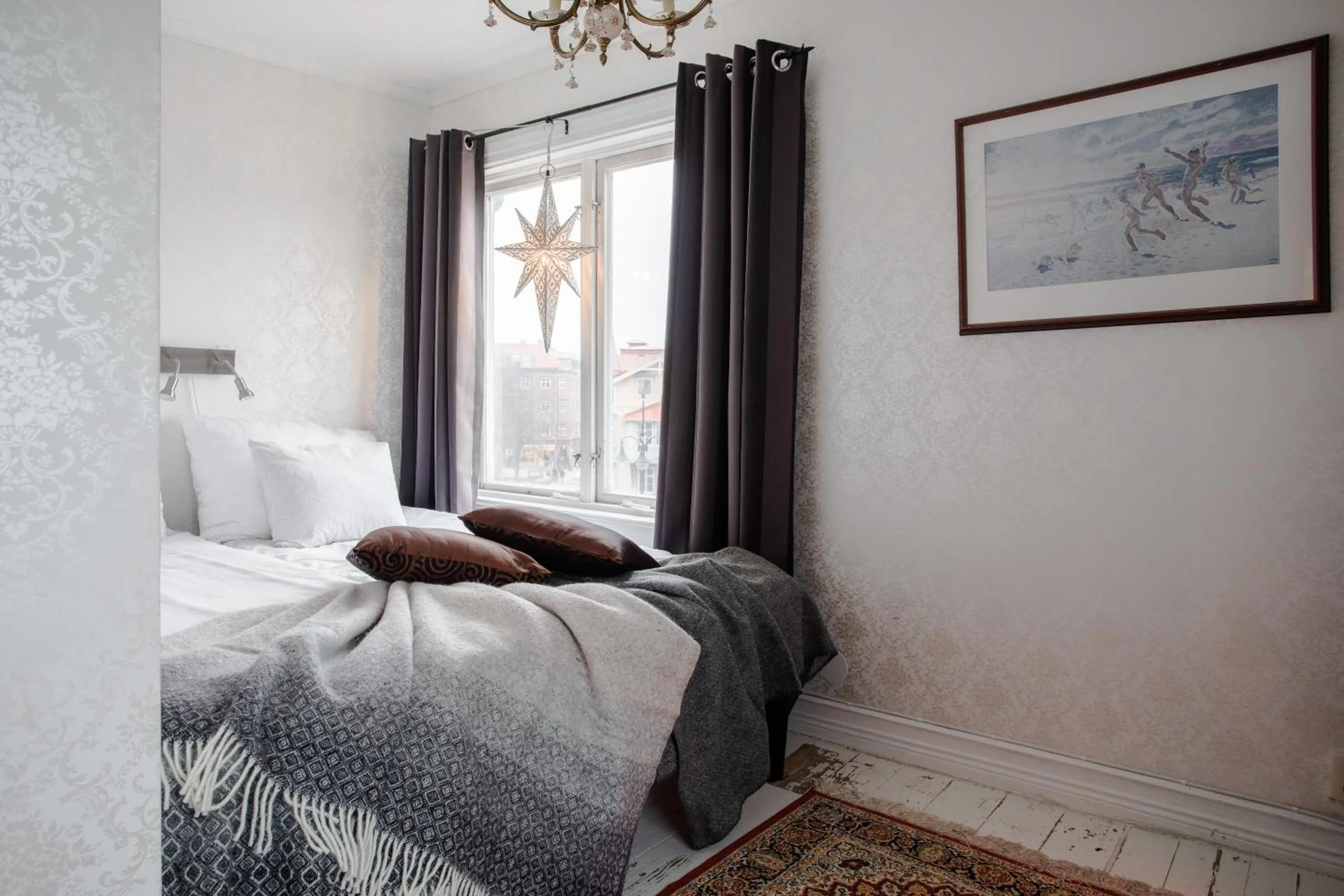 Bed in Grand Hotel Lysekil