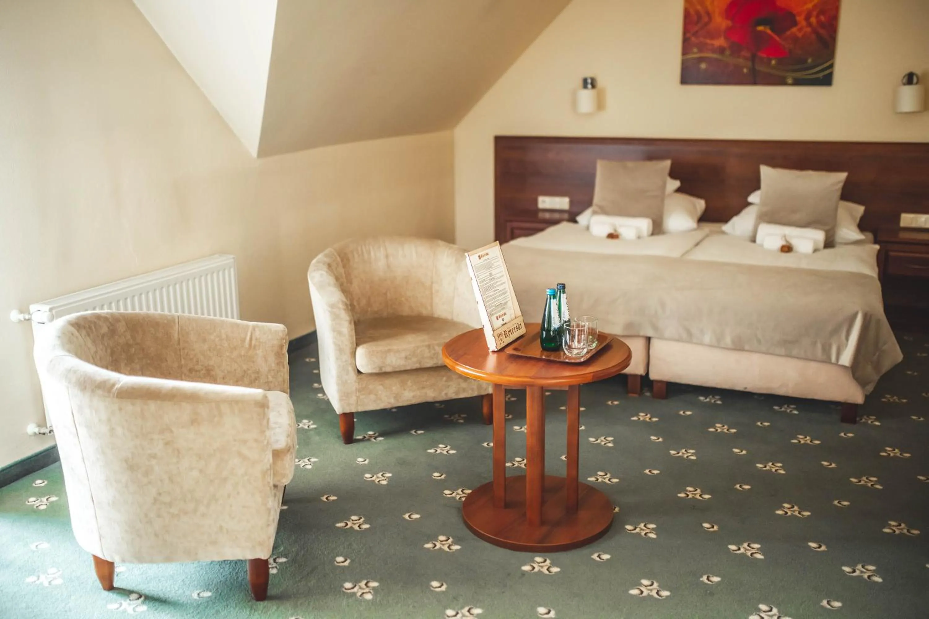 Bed in Hotel Rycerski