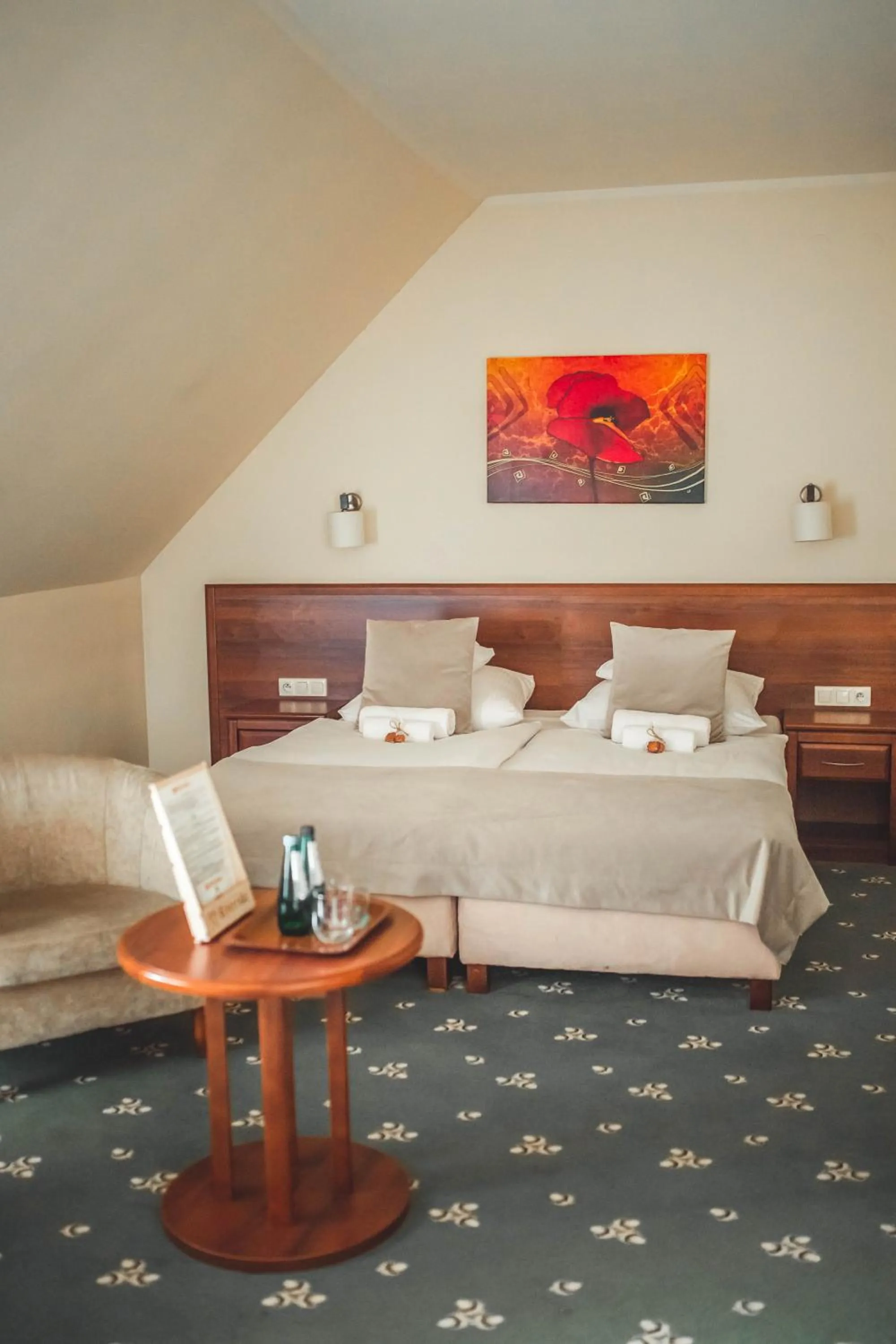 Bed in Hotel Rycerski