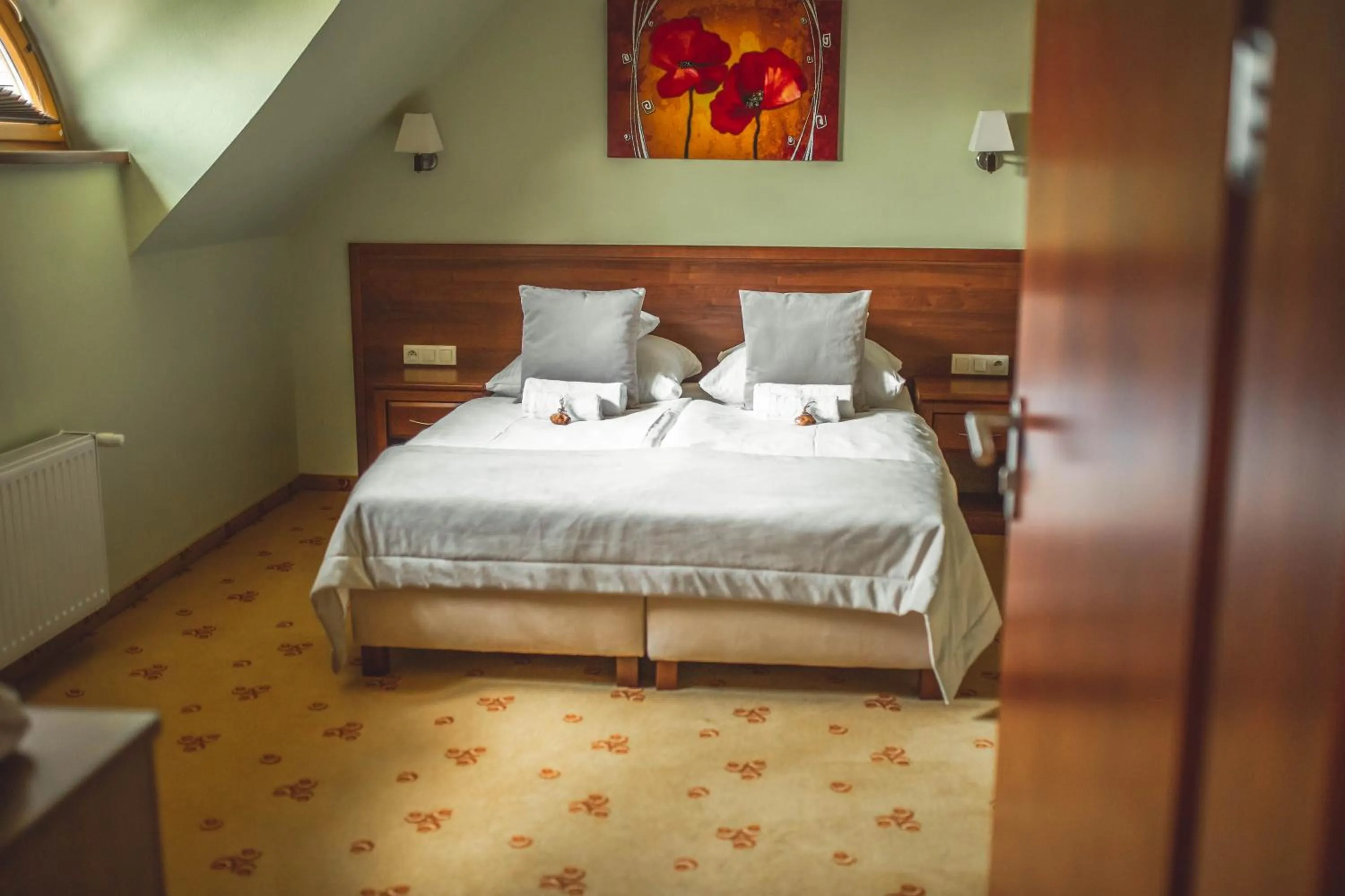 Bed in Hotel Rycerski