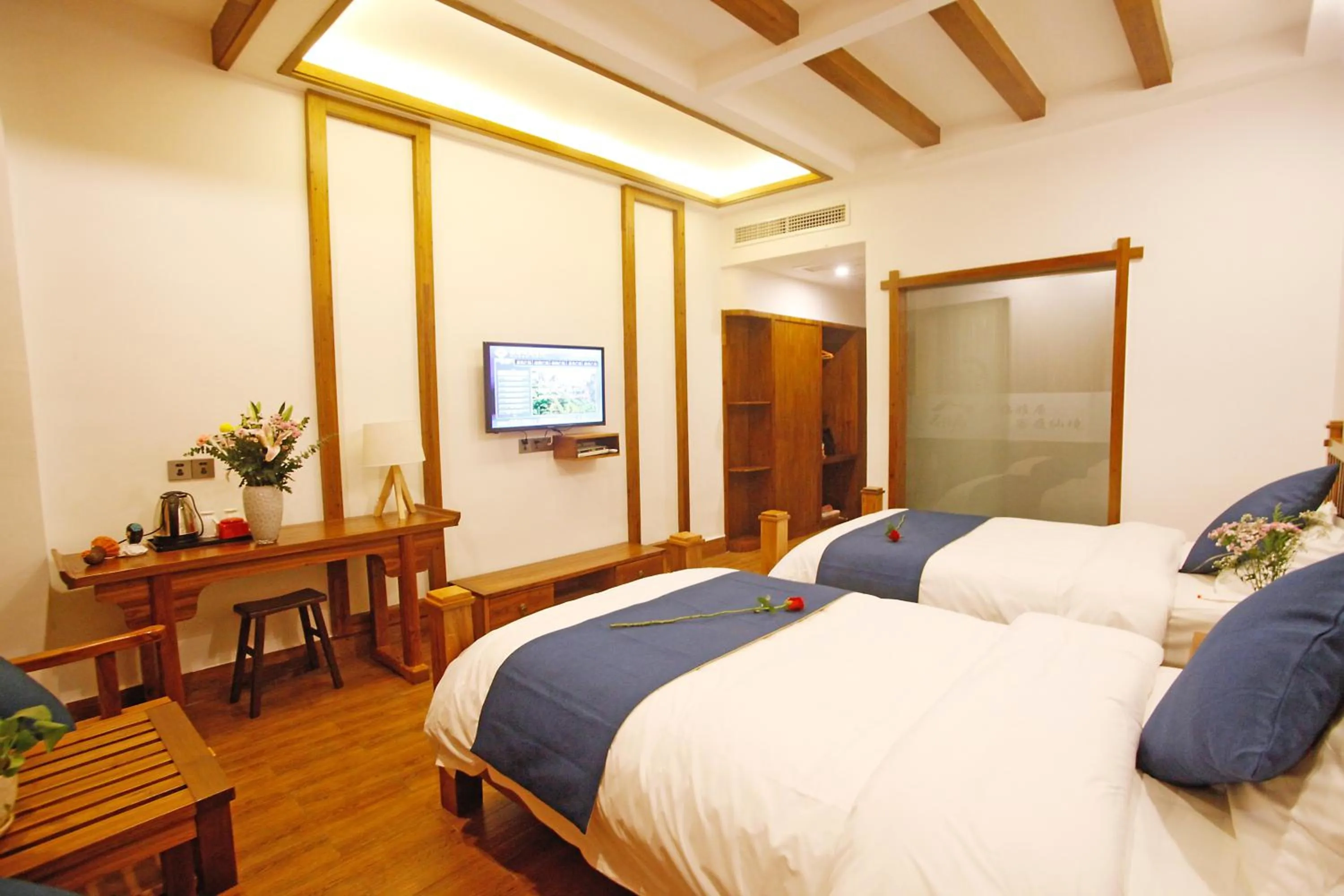Living room, Bed in Guihua Road 106th Hostel