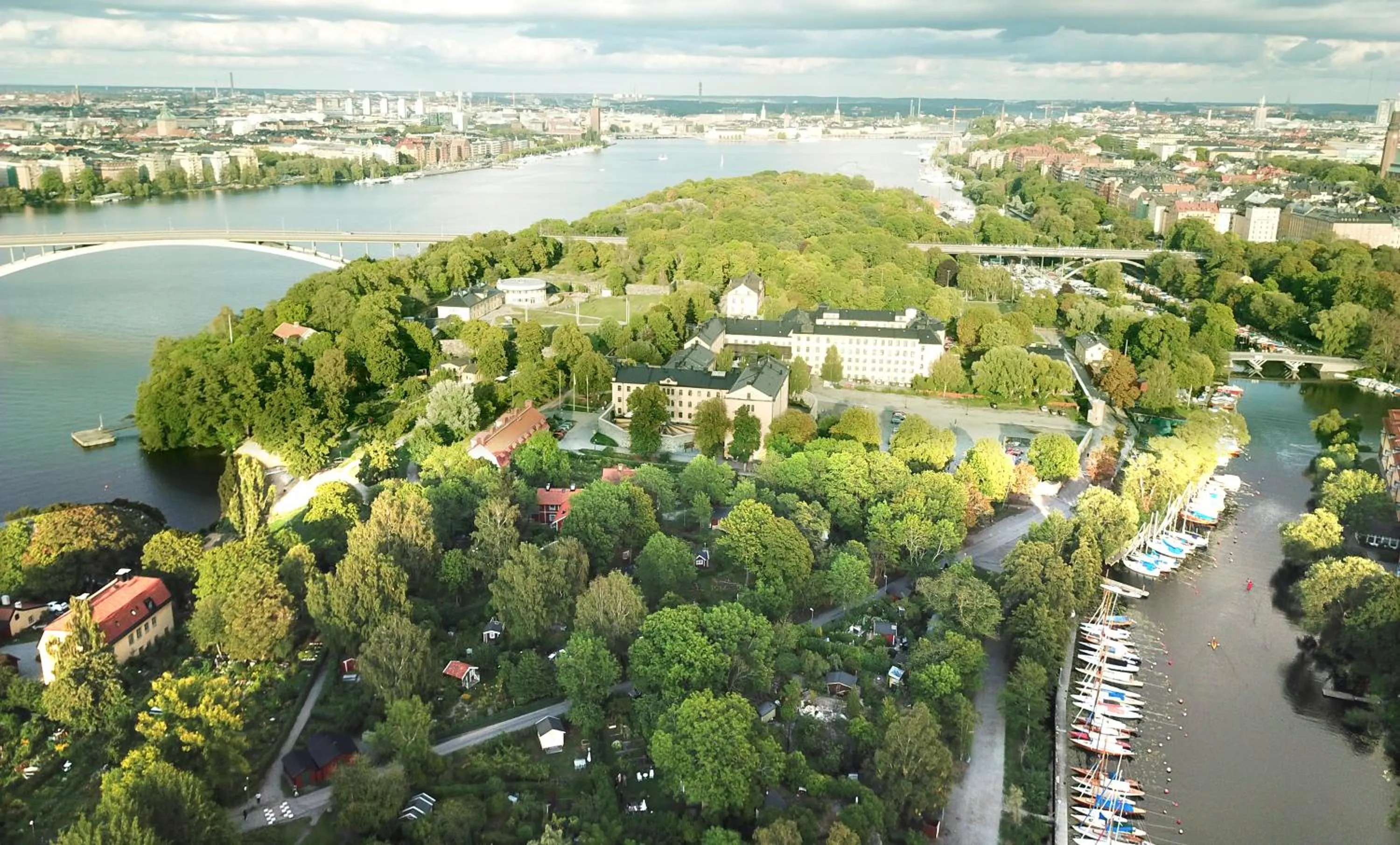 Bird's eye view in STF Långholmen Hostel