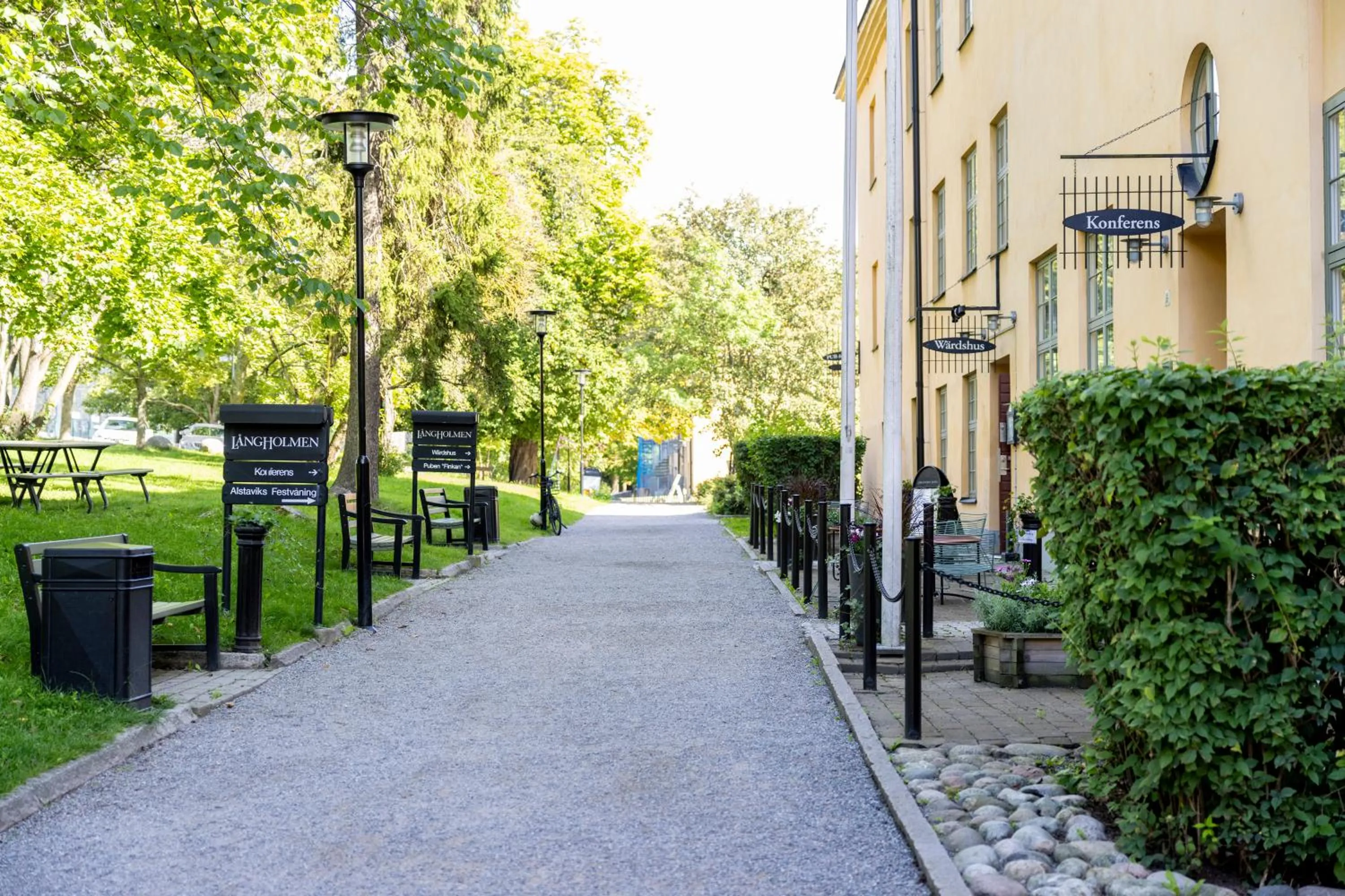 Facade/entrance in STF Långholmen Hostel