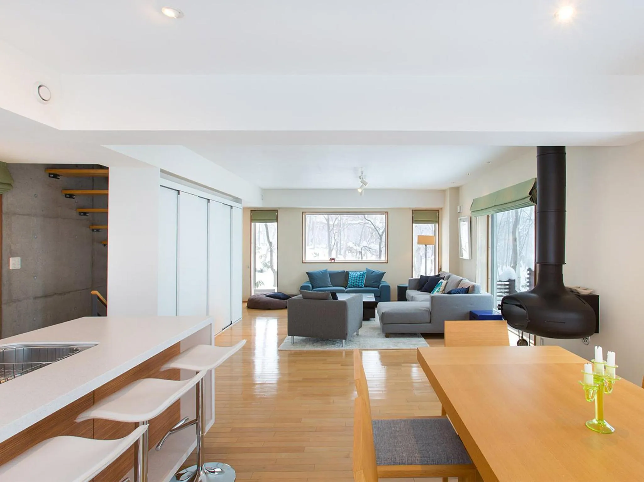 Living room in Kita Kitsune Chalet