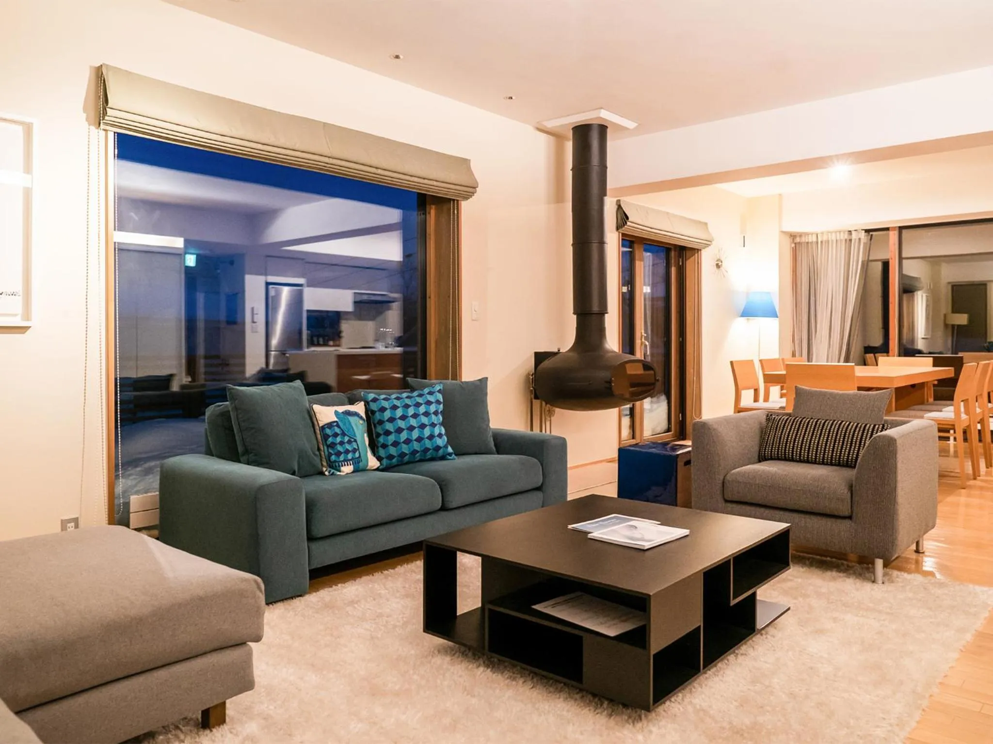 Living room in Kita Kitsune Chalet