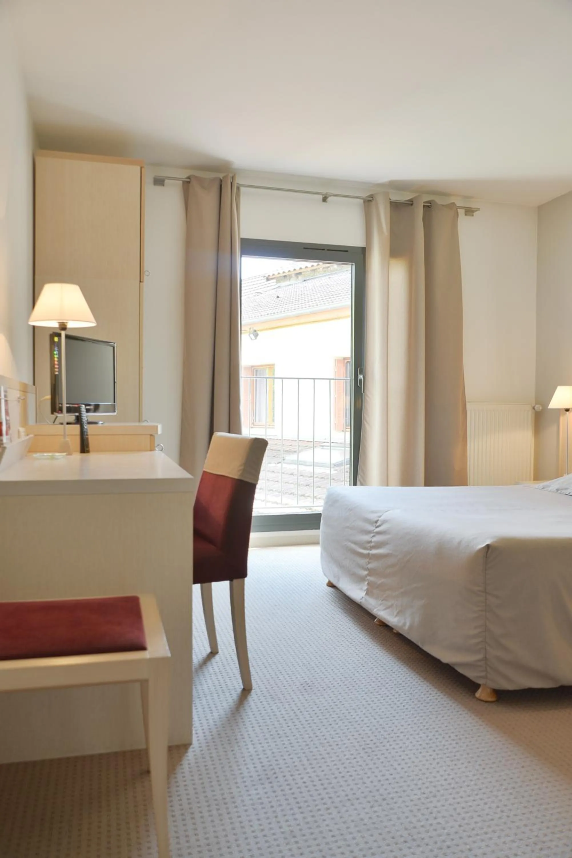 Decorative detail, Bed in Hotel Restaurant Rolland