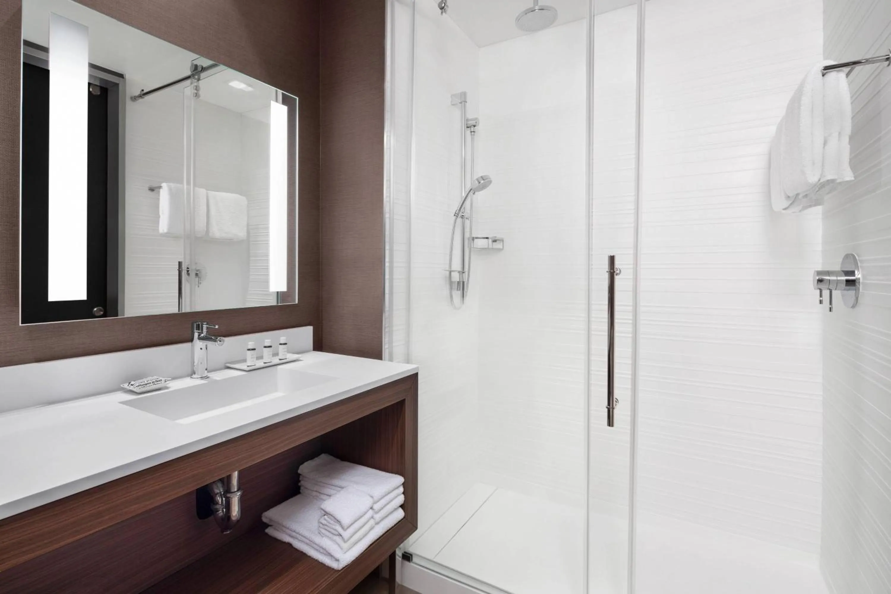 Bathroom in AC Hotel by Marriott Pittsburgh Downtown