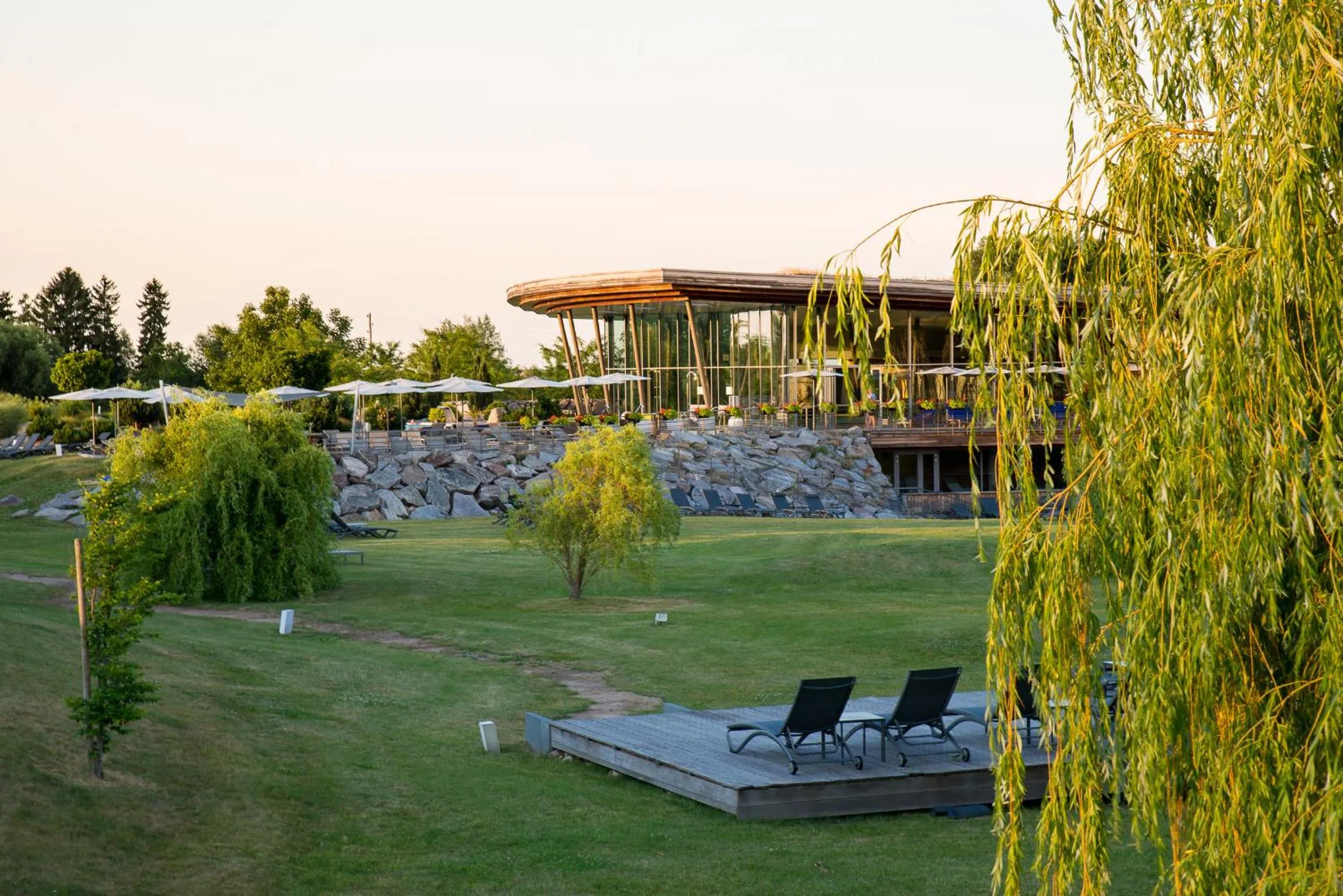 Garden view in Hôtel Barrière Ribeauvillé