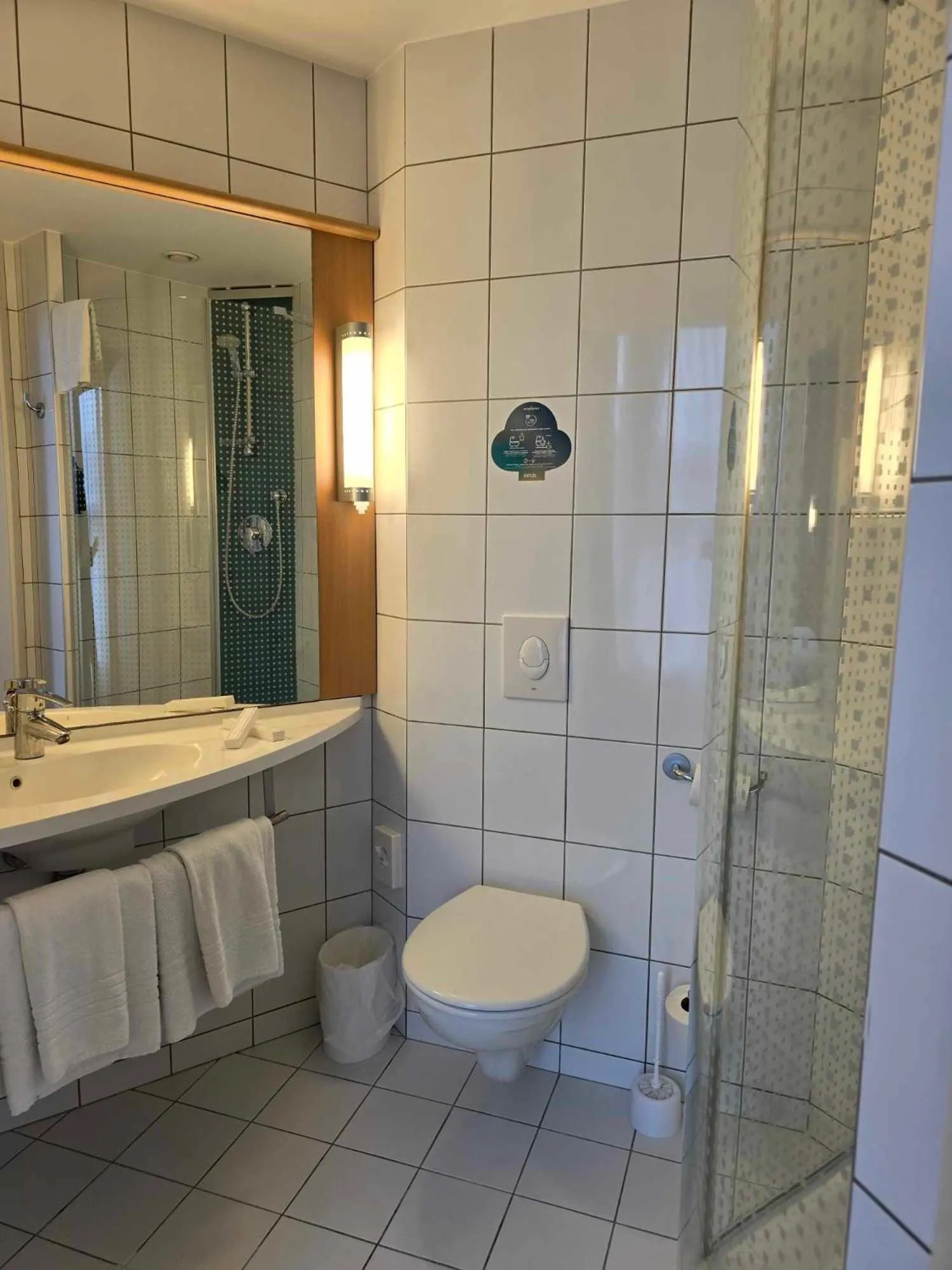 Shower in Ibis Kaunas Centre