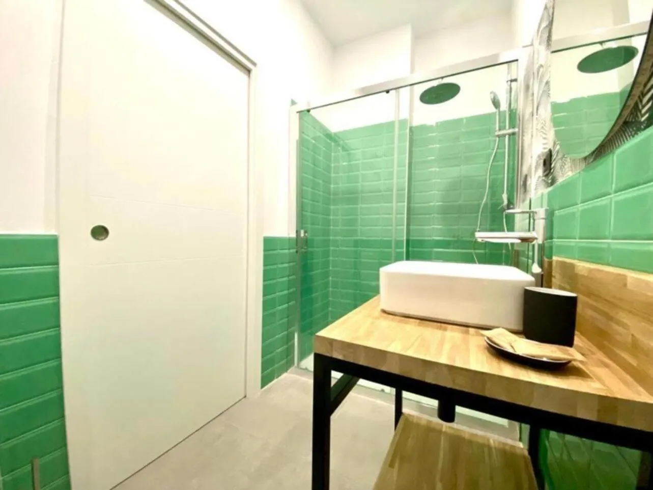 Shower in Malaga City Suites